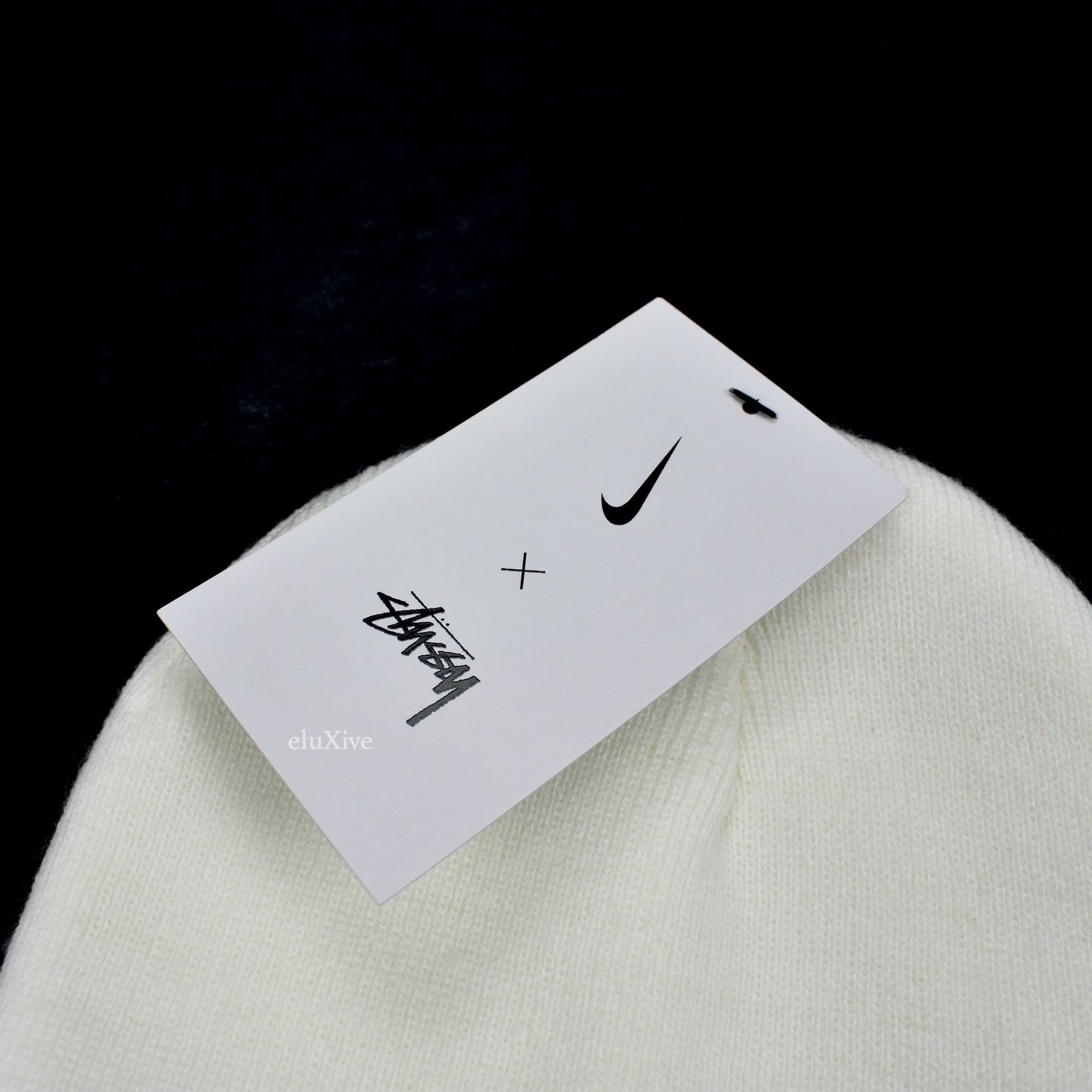 Nike x Stussy - White Logo Embroidered Beanie