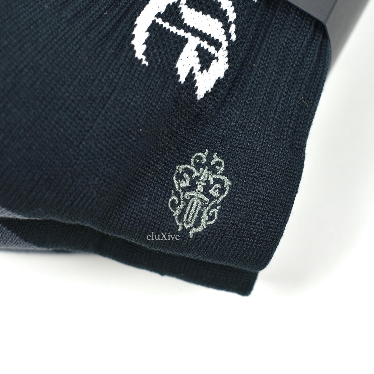 Chrome Hearts - Black Logo Knit Socks (3-Pack)