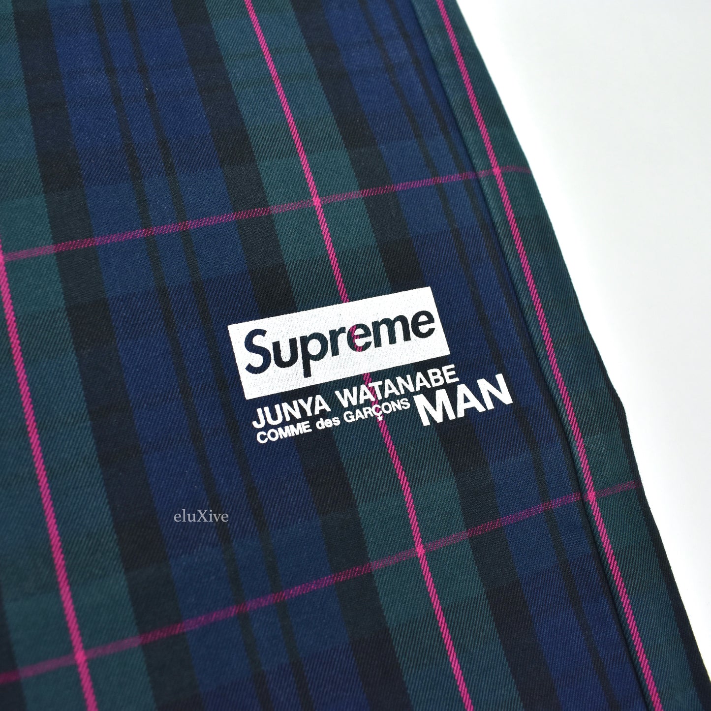 Supreme x Junya Watanabe - Printed Work Pants (Navy Plaid)