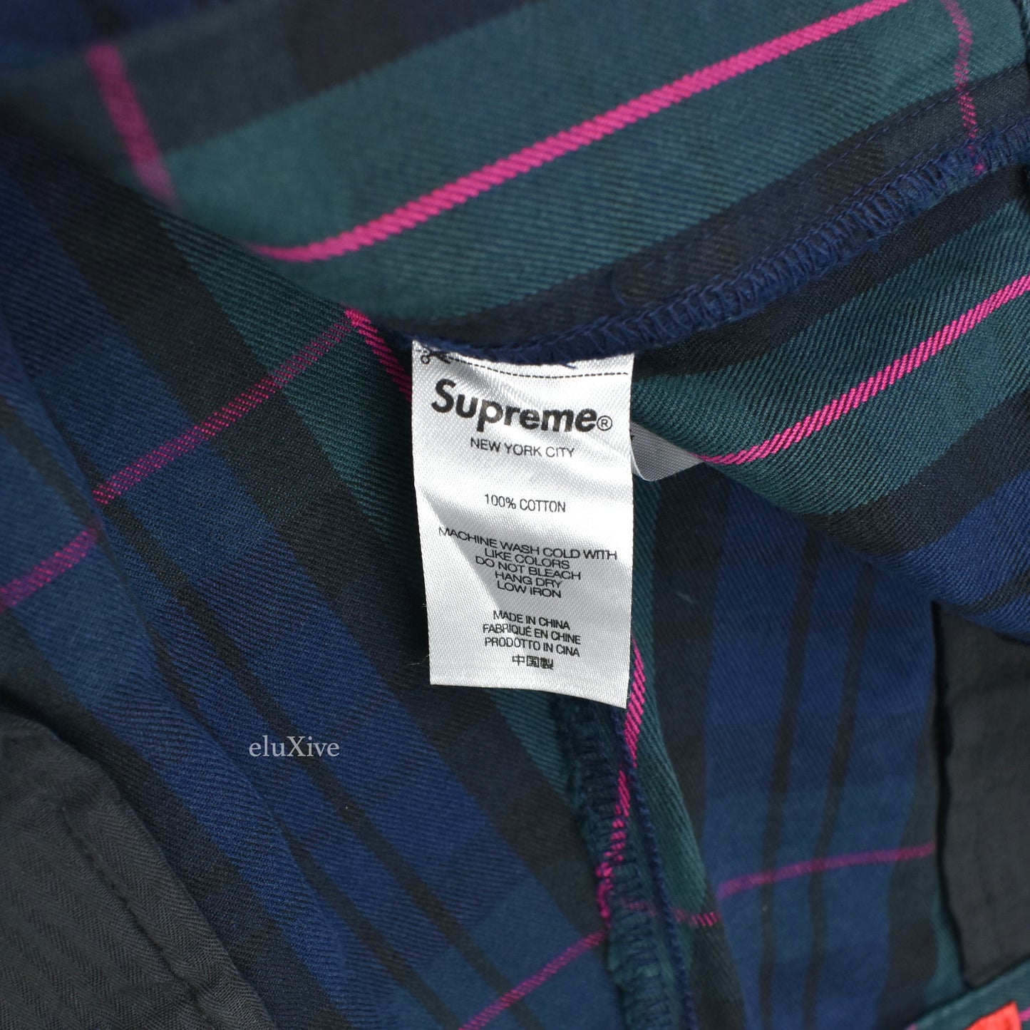 Supreme x Junya Watanabe - Printed Work Pants (Navy Plaid)