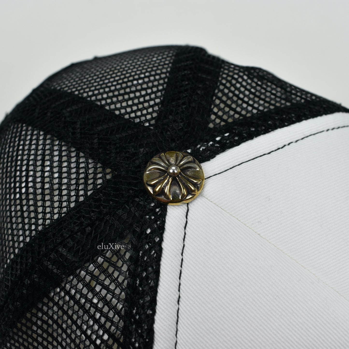 Chrome Hearts - Black/White Chomper Patch Trucker Hat