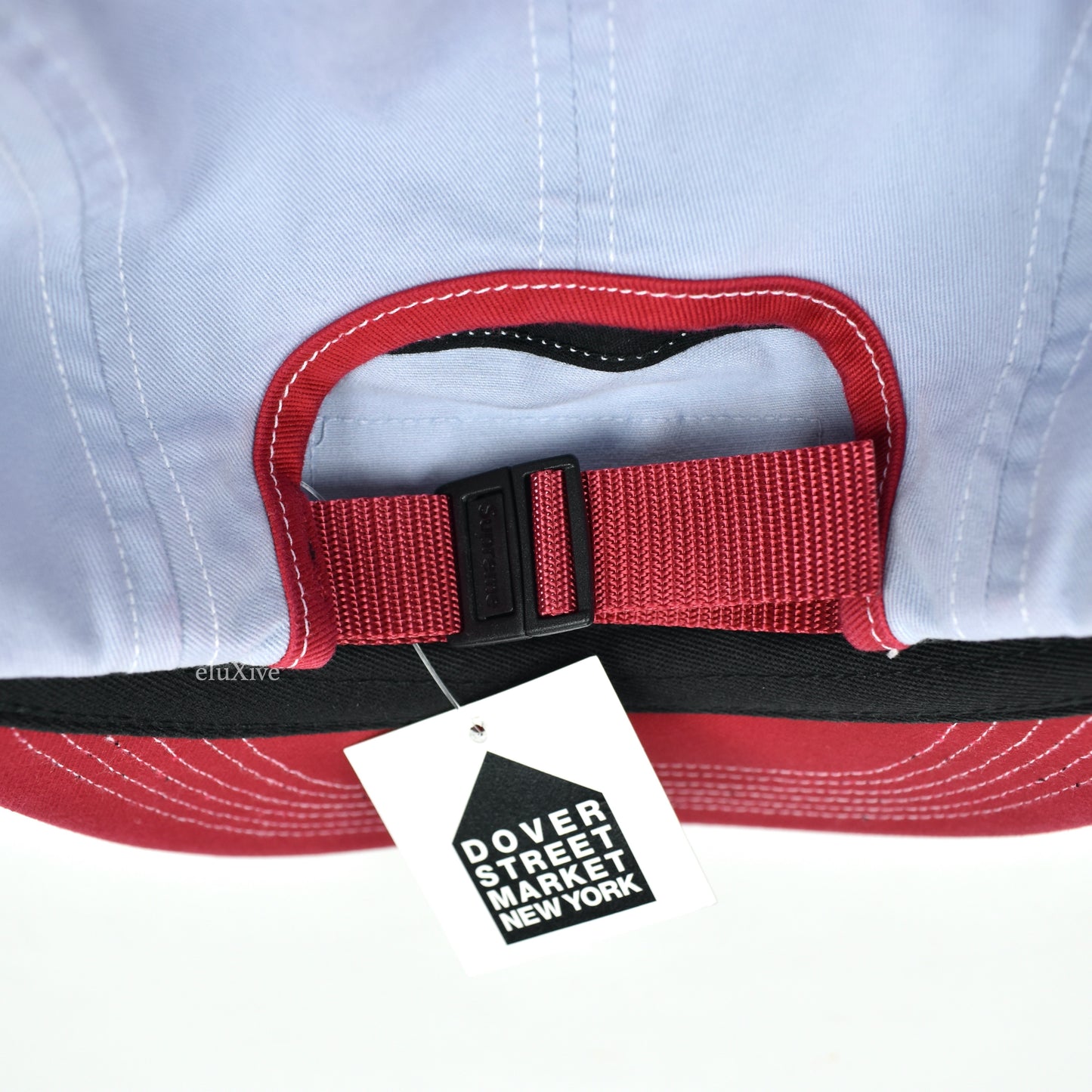 Supreme - 2 Tone Box Logo Hat (Light Blue/Red)