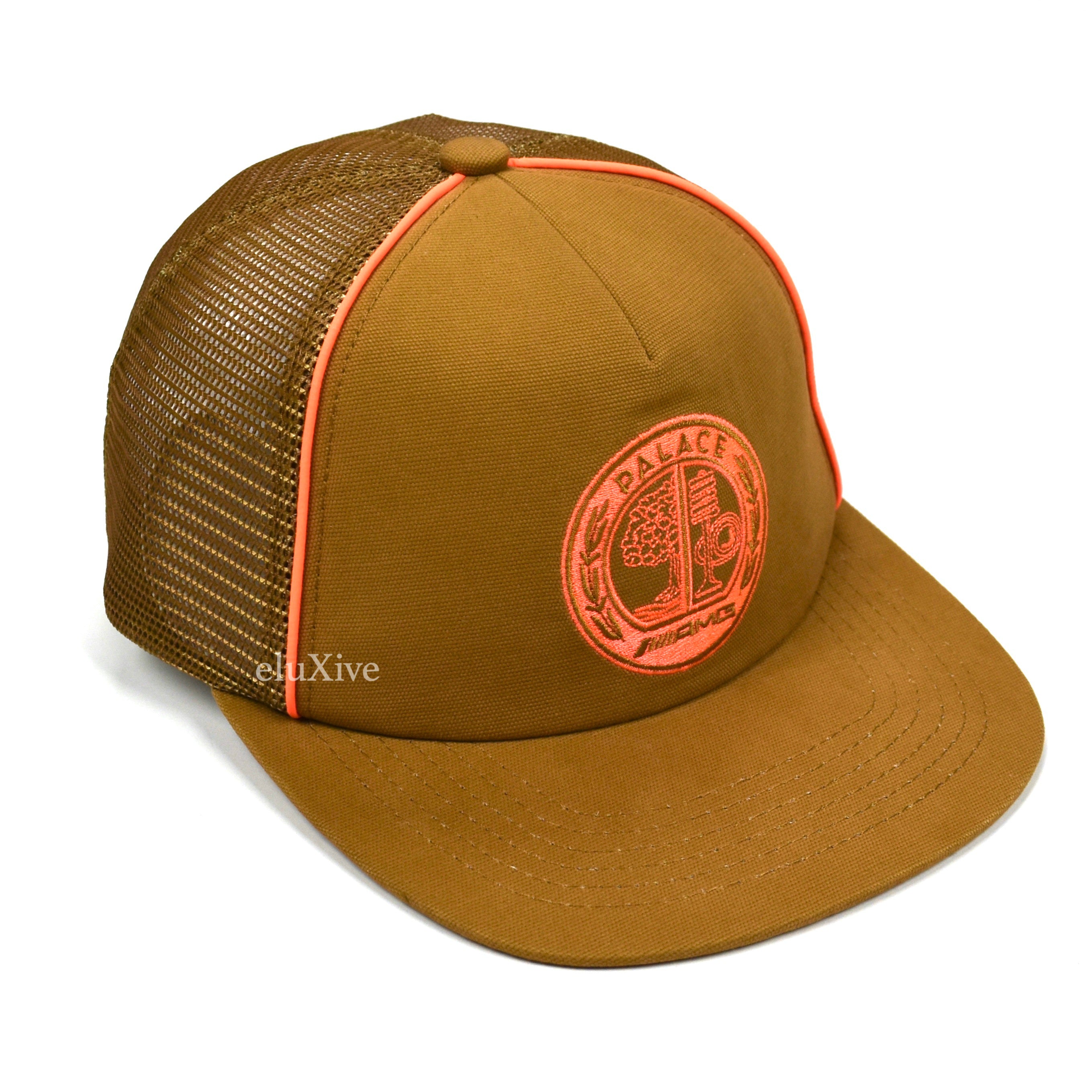 Palace AMG 2.0 Mesh discount Trucker Hat Cap Brown Tan.