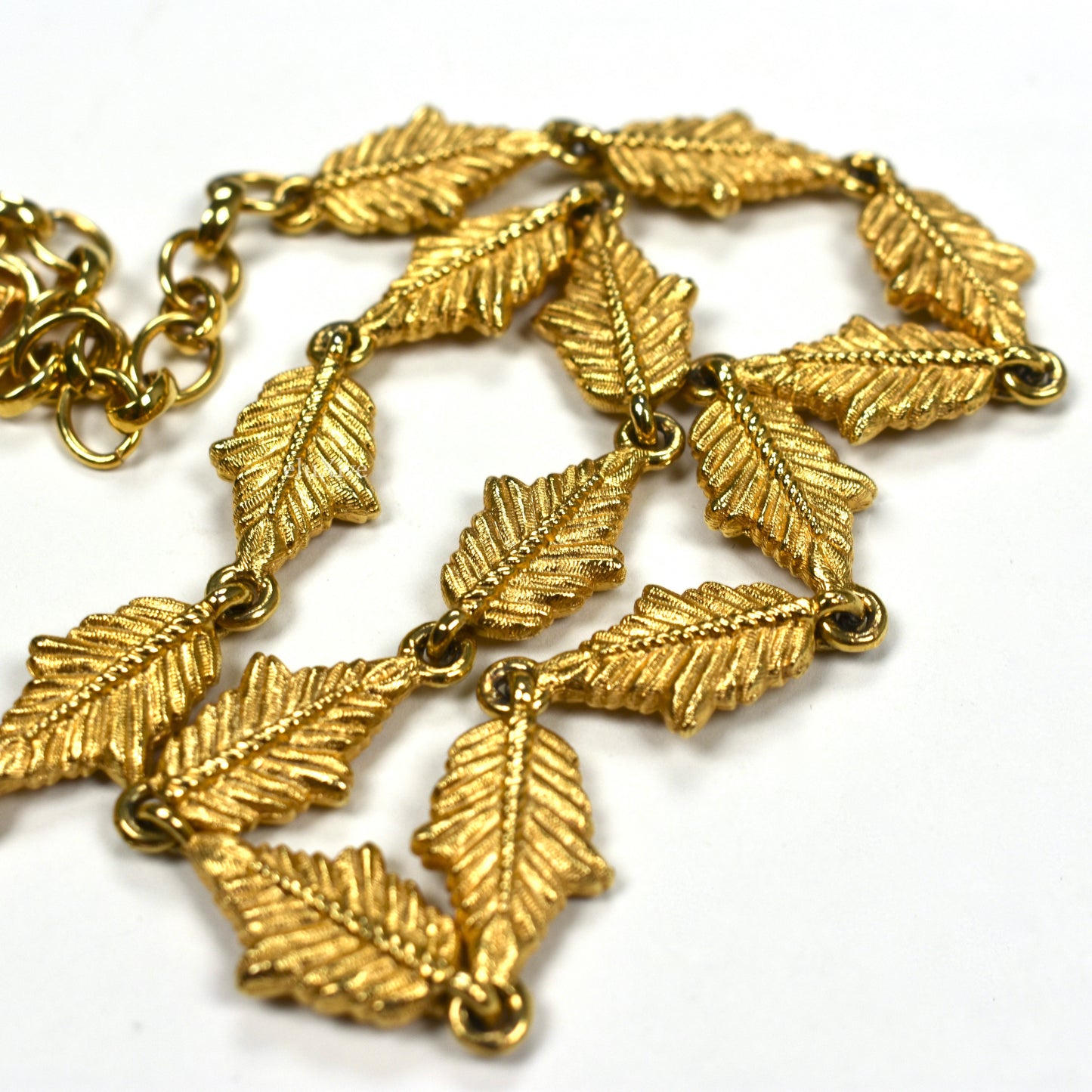 Givenchy - 19.5" Gold Leaf Chain Necklace
