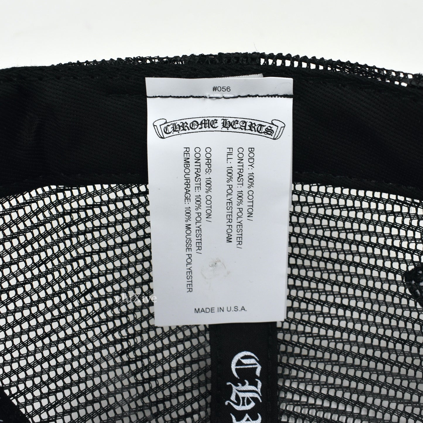 Chrome Hearts - Black/White Chomper Patch Trucker Hat
