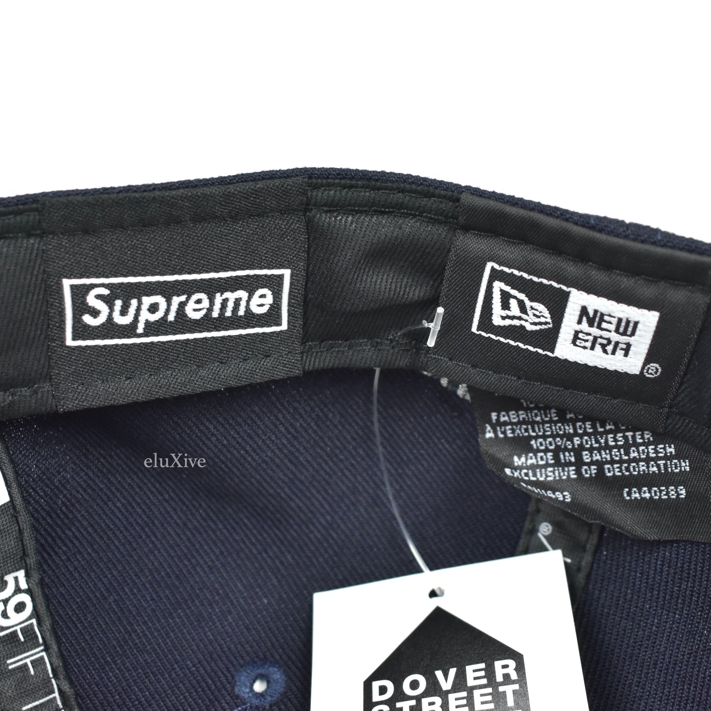 Supreme x New Era - Undisputed Box Logo Hat (Navy)