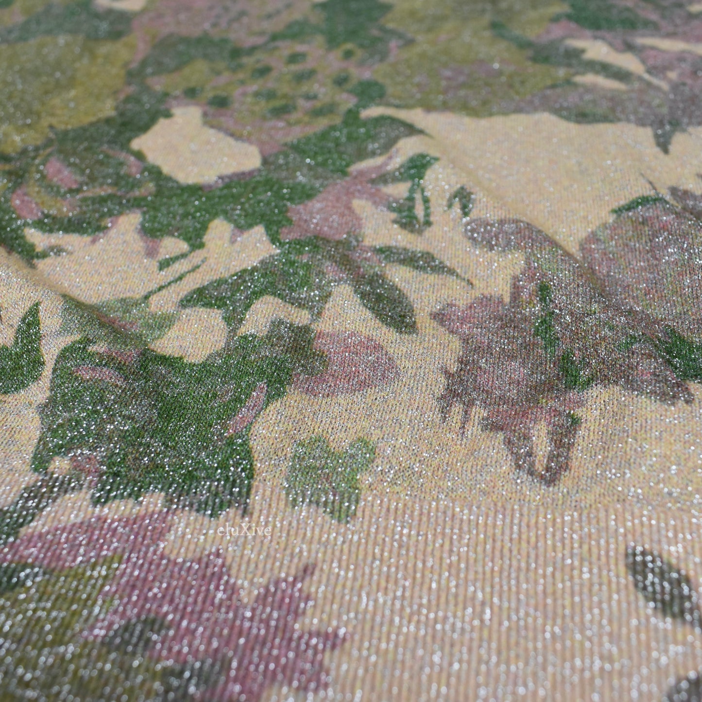 Dries Van Noten - Metallic Woven Viscose Floral Print Sweater