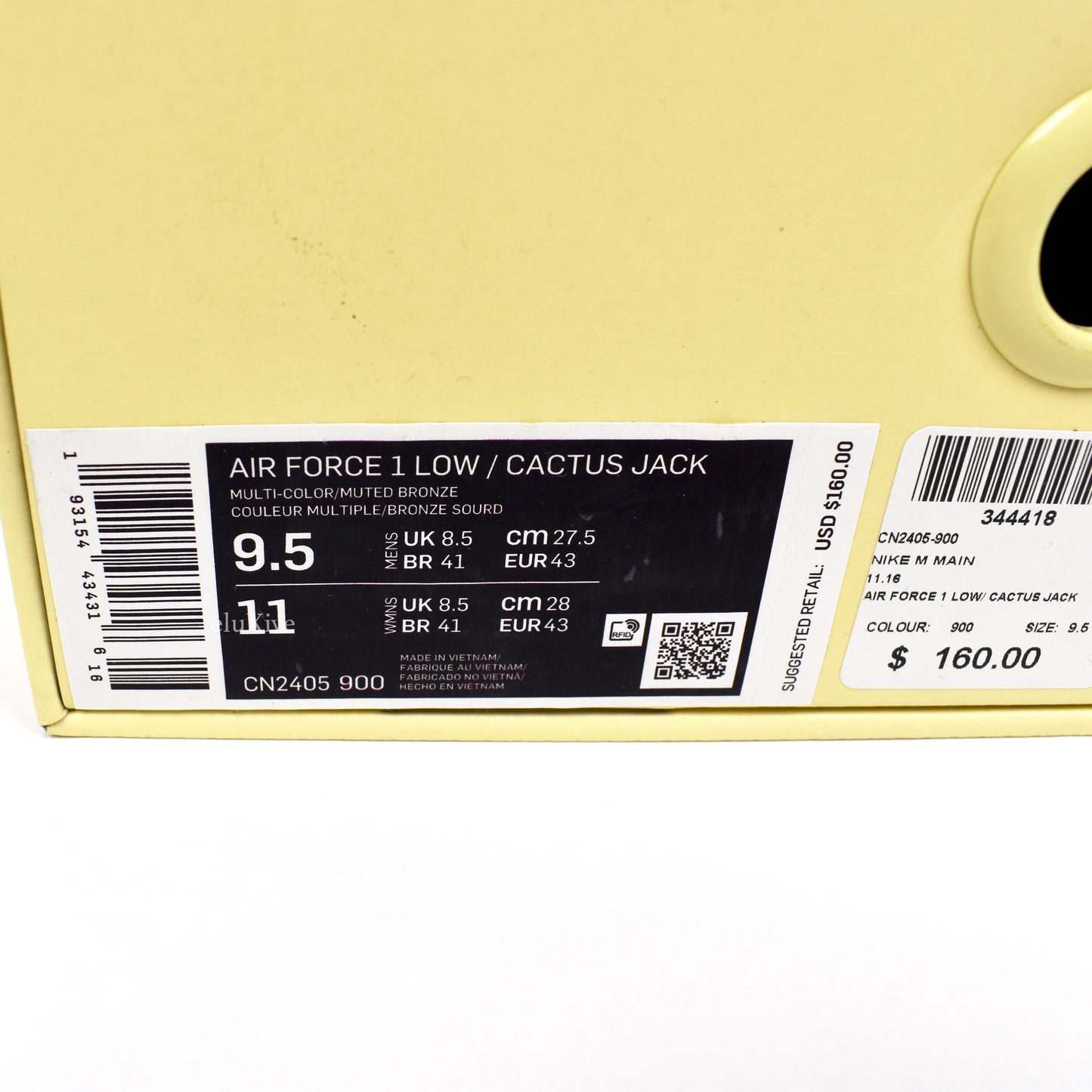 Nike x Travis Scott - Air Force 1 Low 'Cactus Jack'