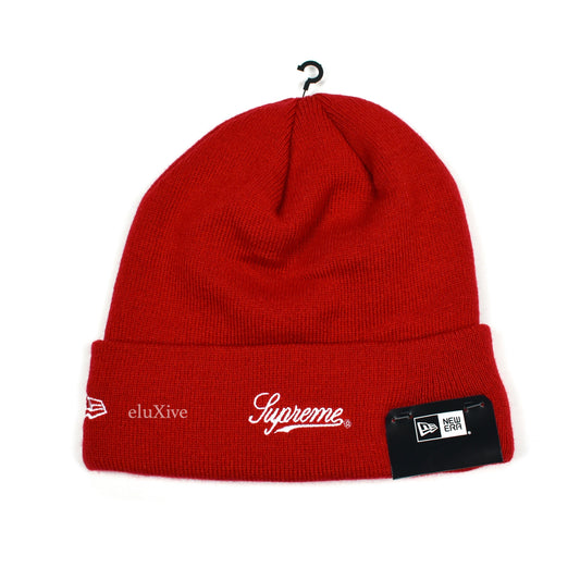 Supreme x New Era - Skittles Logo Beanie (Red)