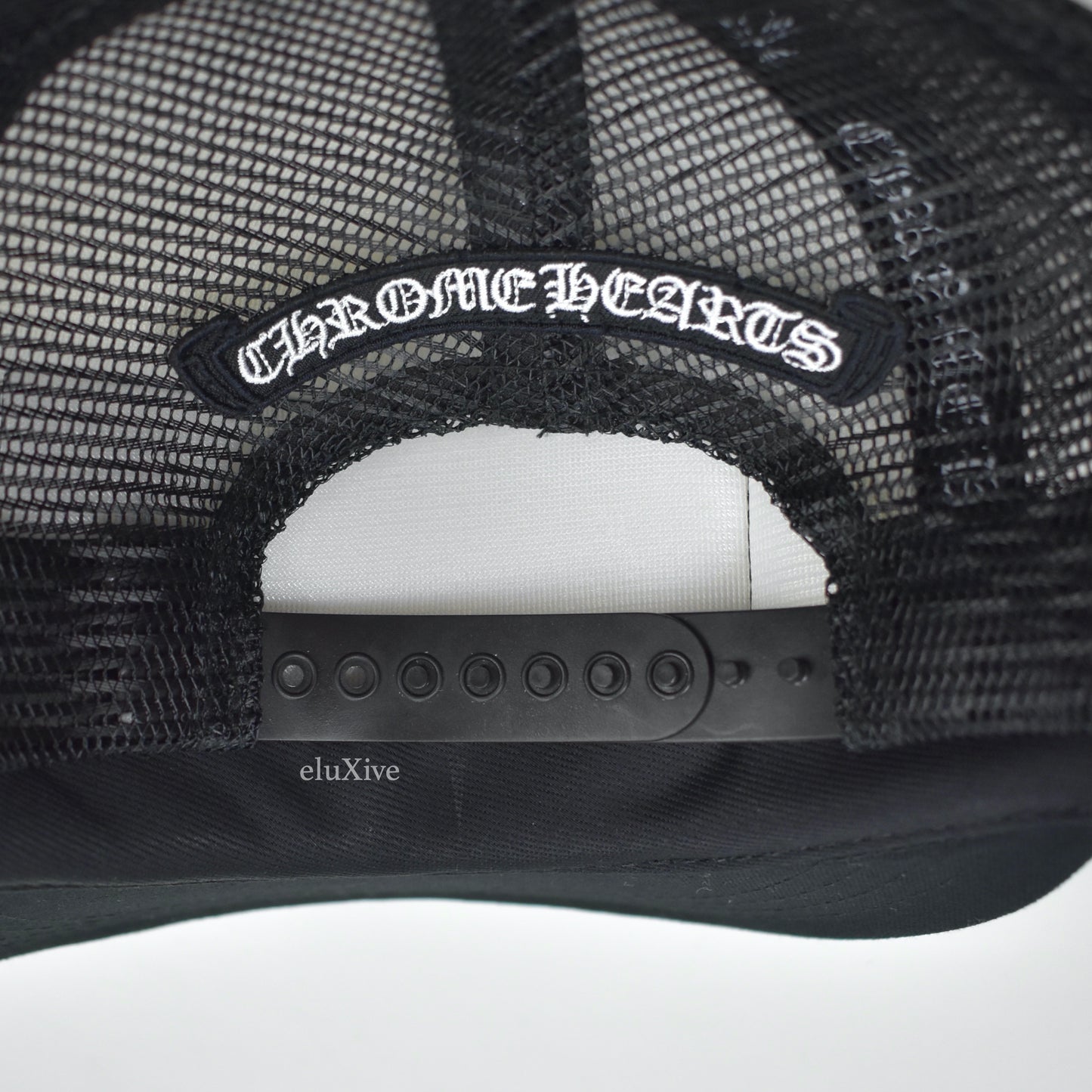 Chrome Hearts - Black/White Chomper Patch Trucker Hat