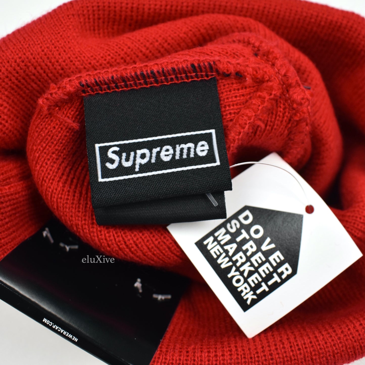 Supreme x New Era - Skittles Logo Beanie (Red)