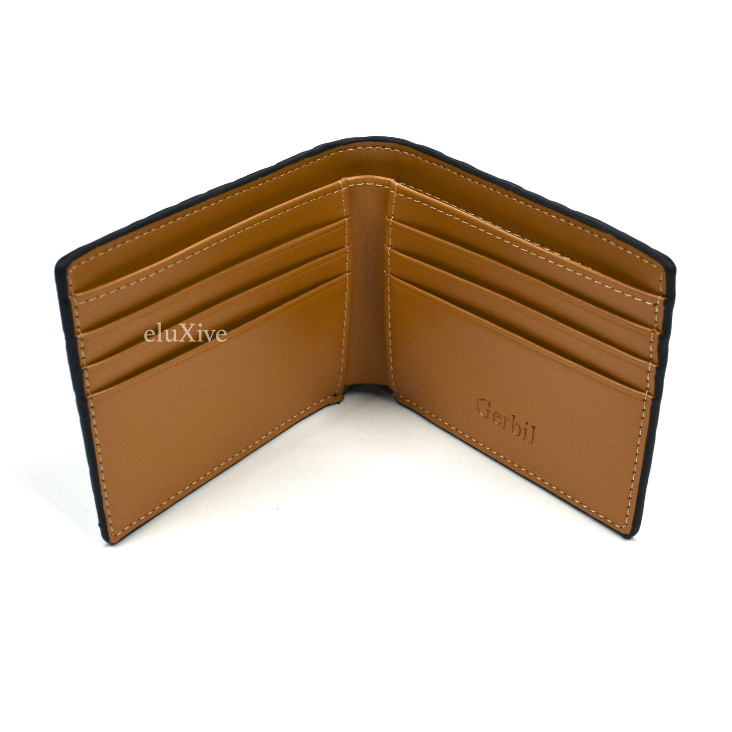 Imran Potato - Cool 'Gucci' Logo Embossed Bifold Wallet (Black)