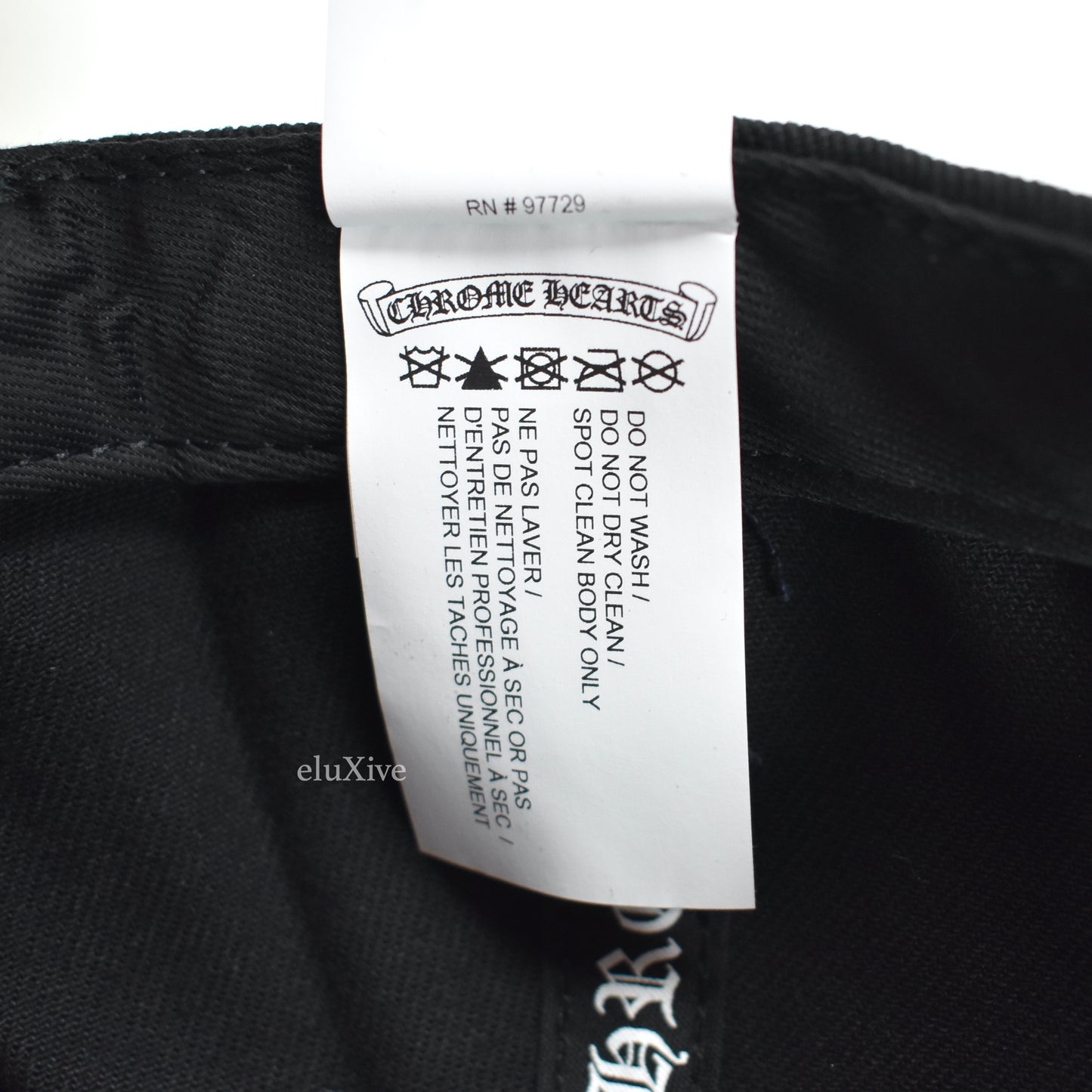 Chrome Hearts - Black Denim Horseshoe Logo Hat