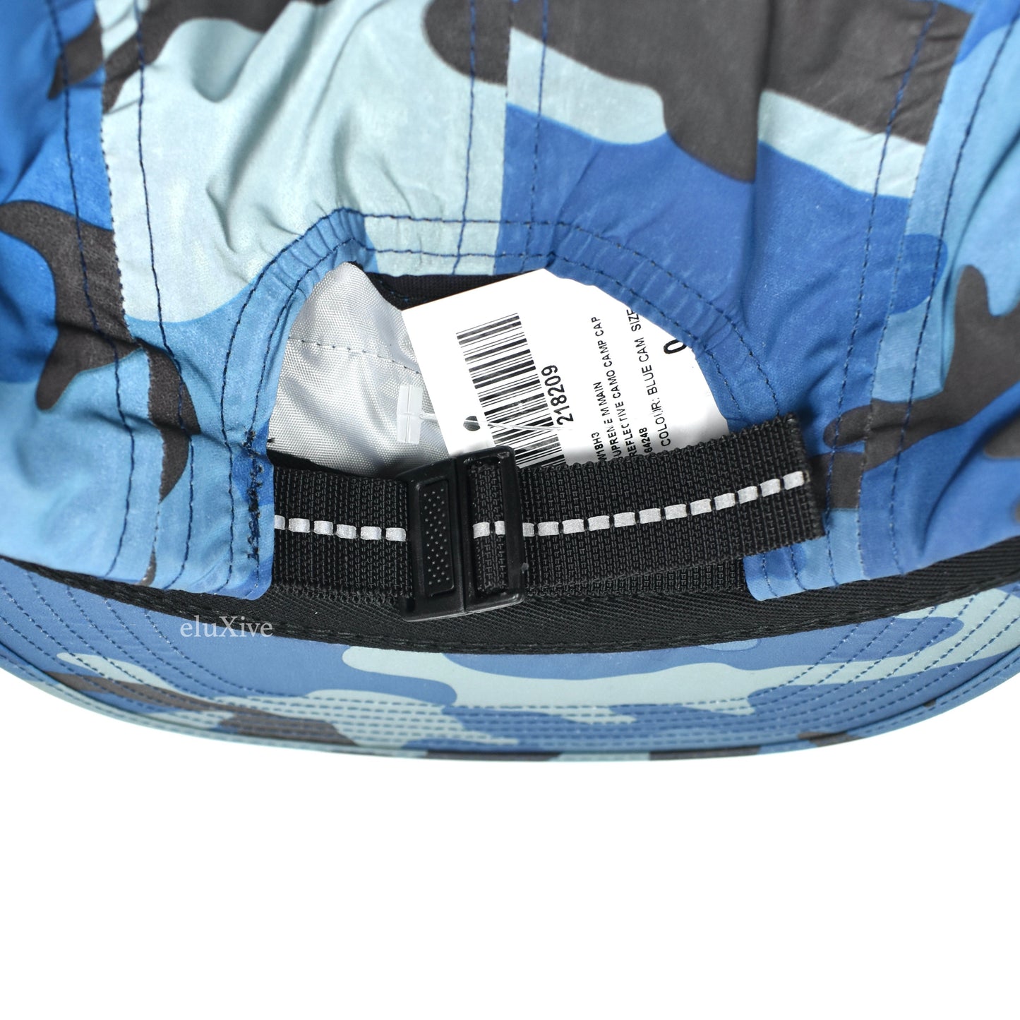 Supreme - Reflective Camo Box Logo Hat (Blue)