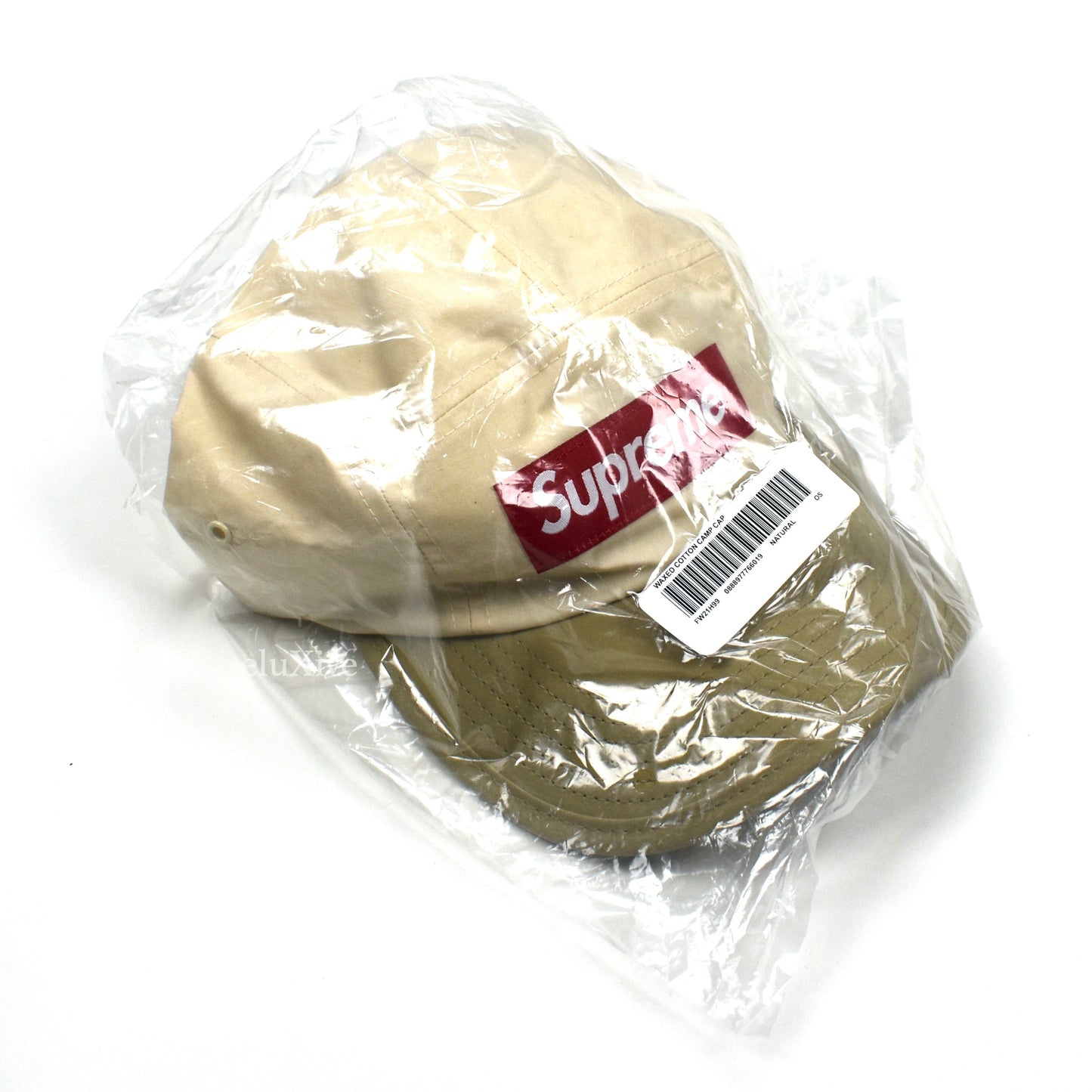 Supreme - Beige 2-Tone Waxed Canvas Box Logo Hat