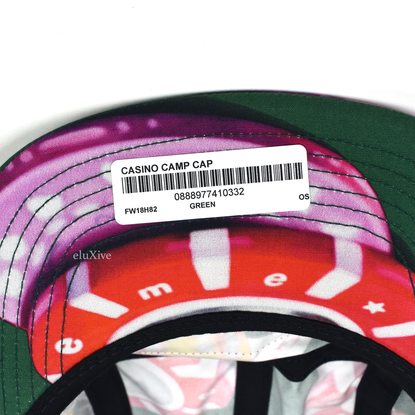 Supreme - Casino Print Box Logo Hat (Green)