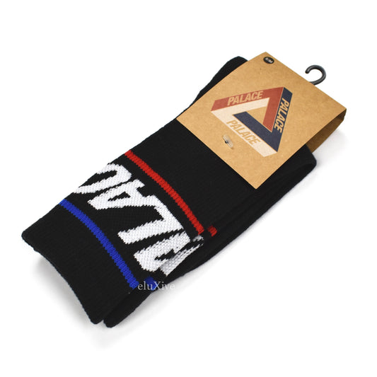Palace - Basically A Sock Logo Socks (Black)