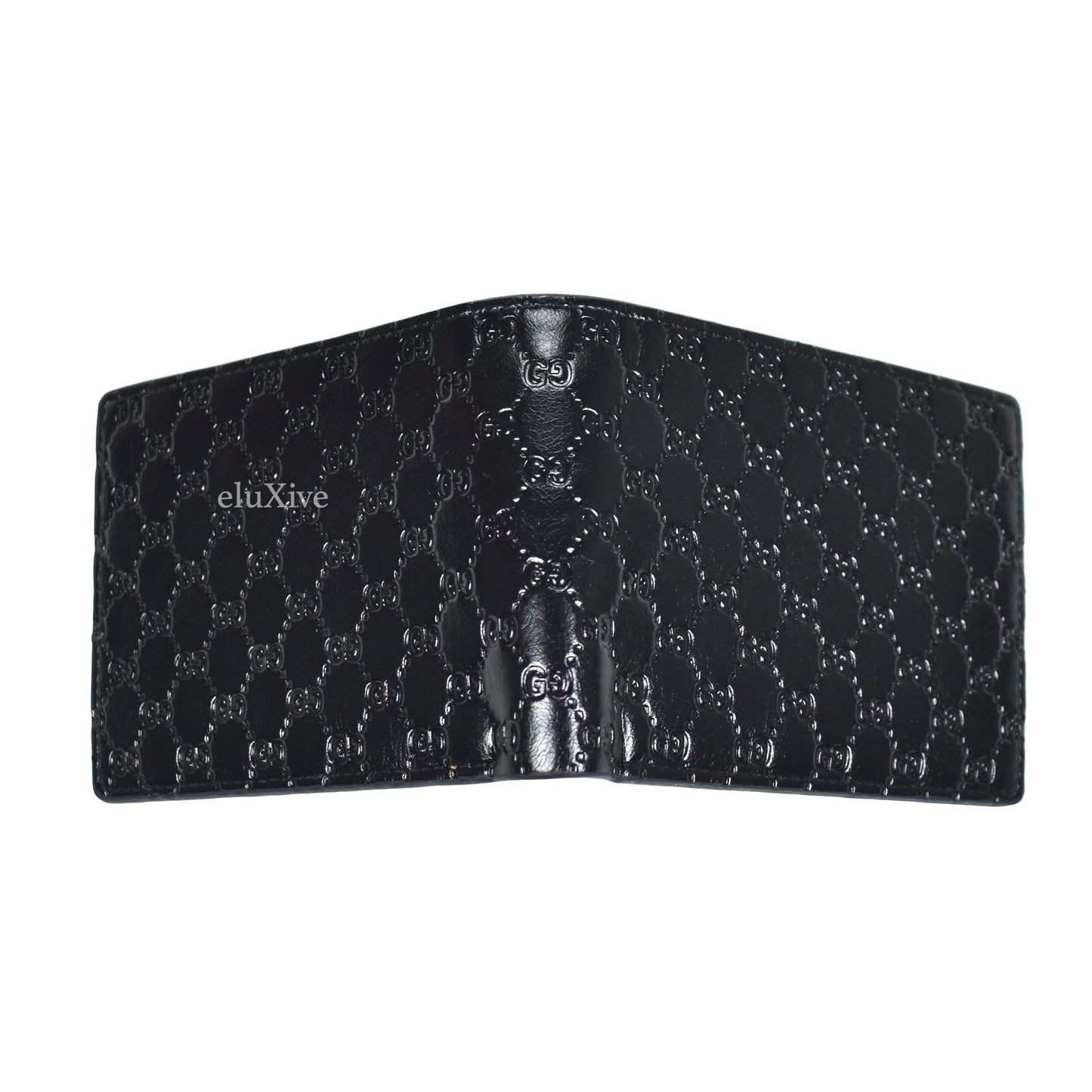 Imran Potato - Cool 'Gucci' Logo Embossed Bifold Wallet (Black)