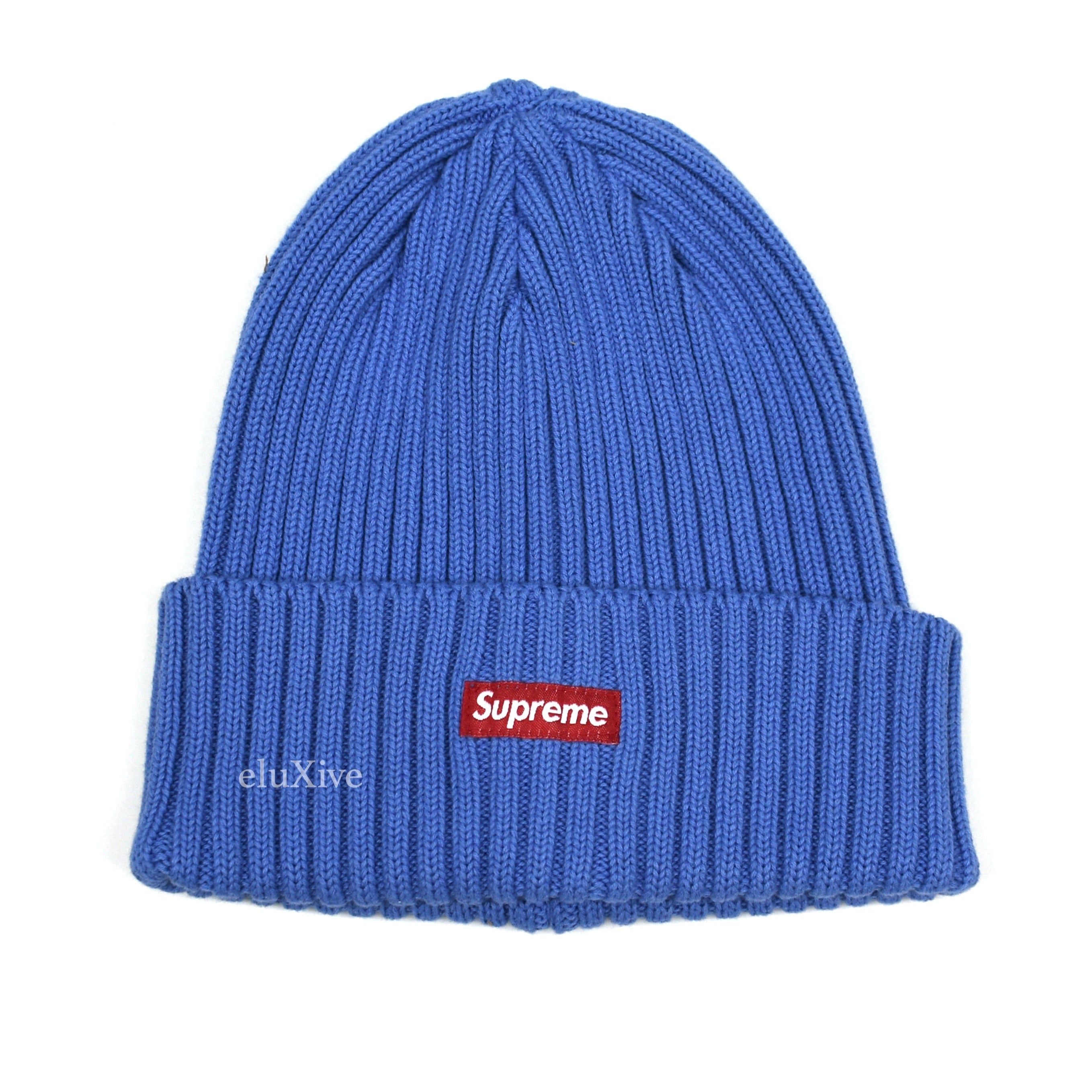 Supreme - Pale Blue Overdyed Small Box Logo Beanie (SS21) – eluXive