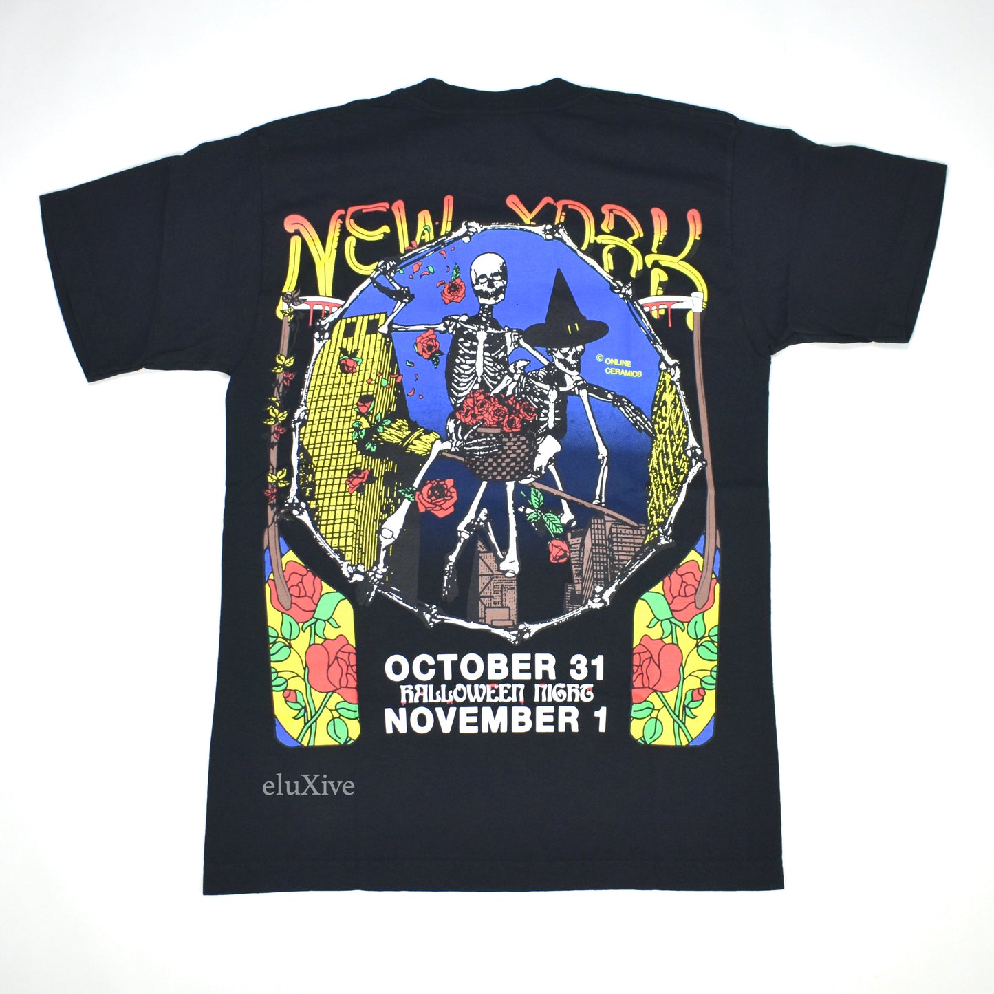 Online Ceramics - In And Out Of The Garden T-Shirt (Black)