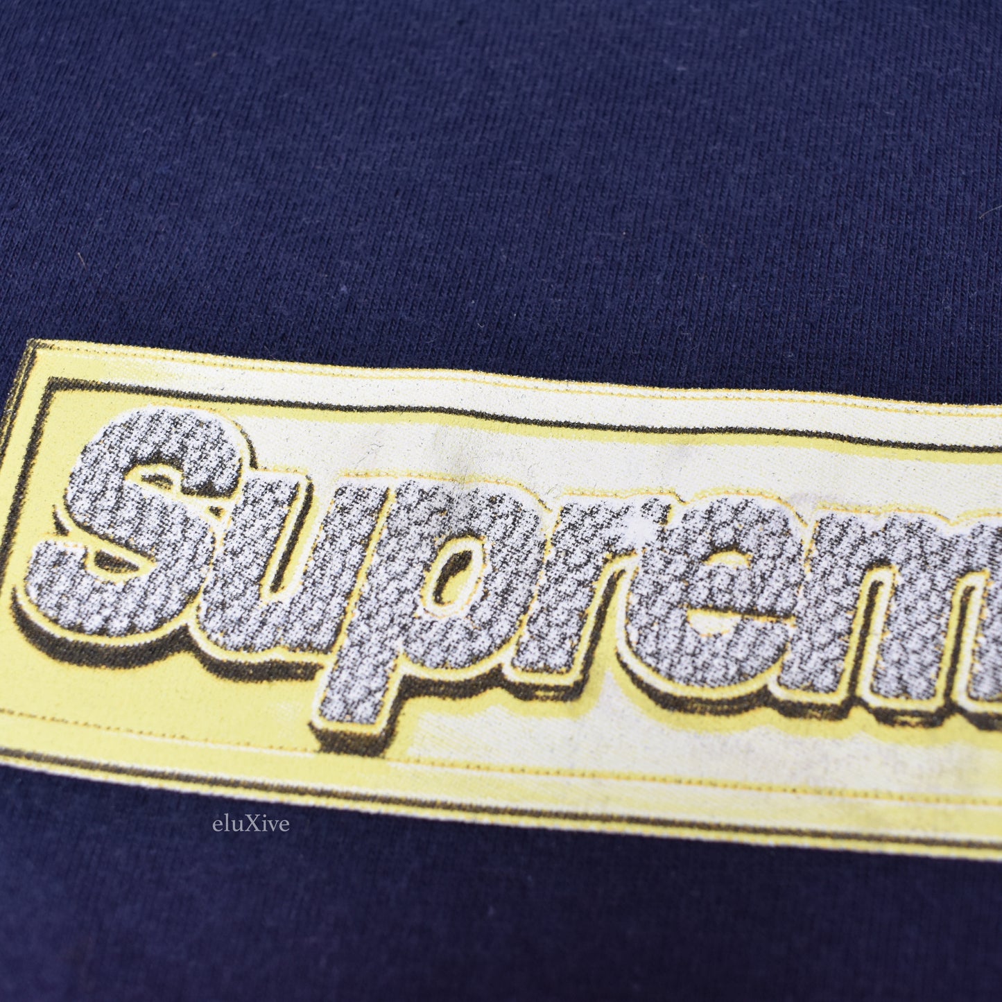 Supreme - Navy Bling Box Logo T-Shirt (SS13)