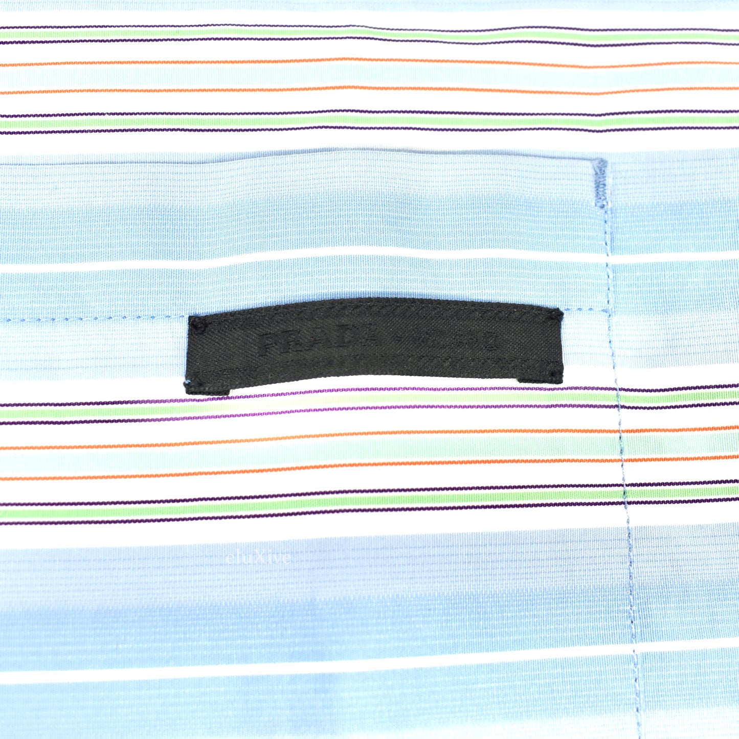 Prada - Blue Striped S/S Button Down Club Shirt