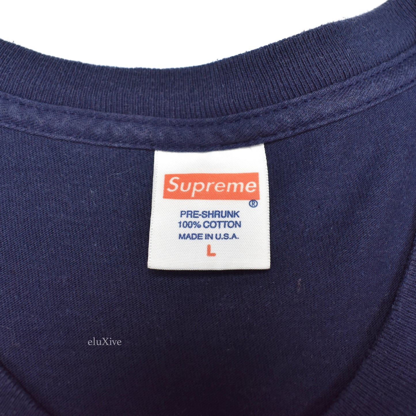 Supreme - Navy Bling Box Logo T-Shirt (SS13)