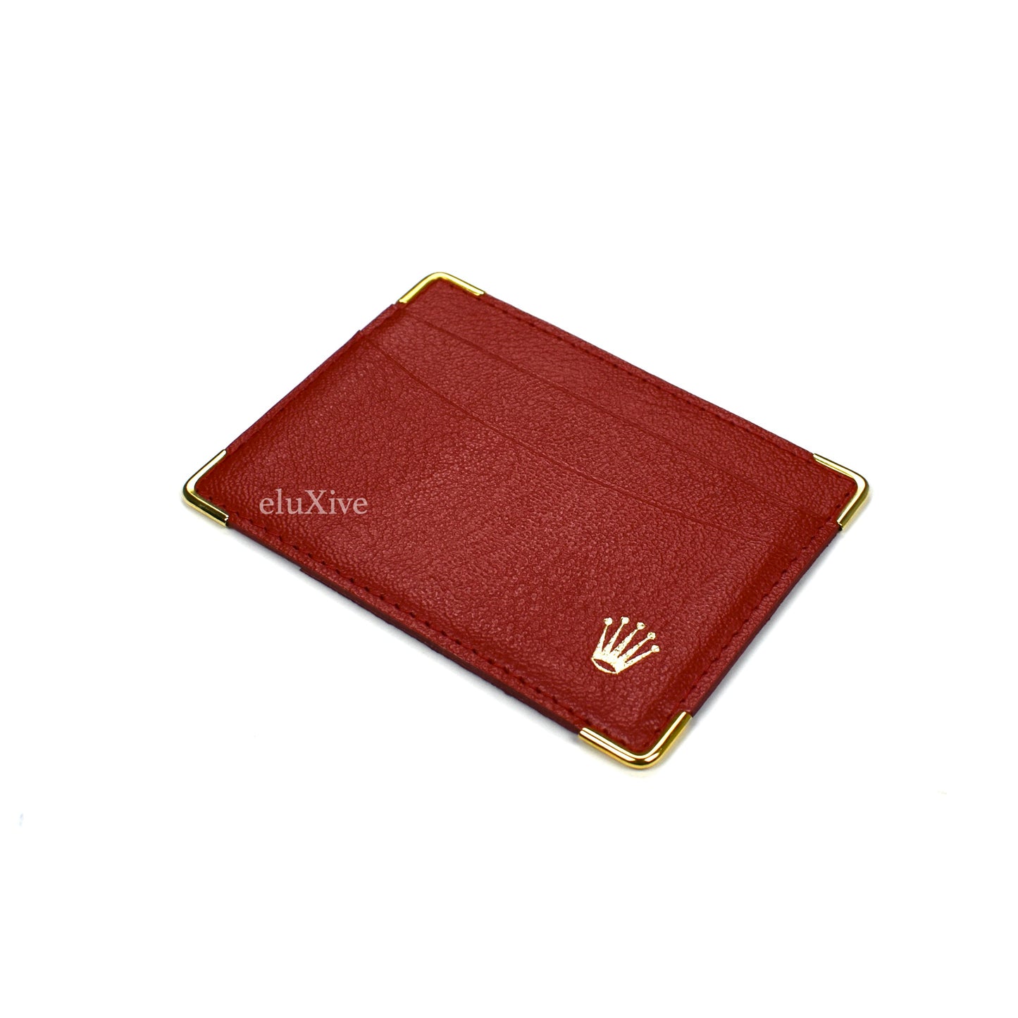 Rolex - Dark Red Leather Card Case