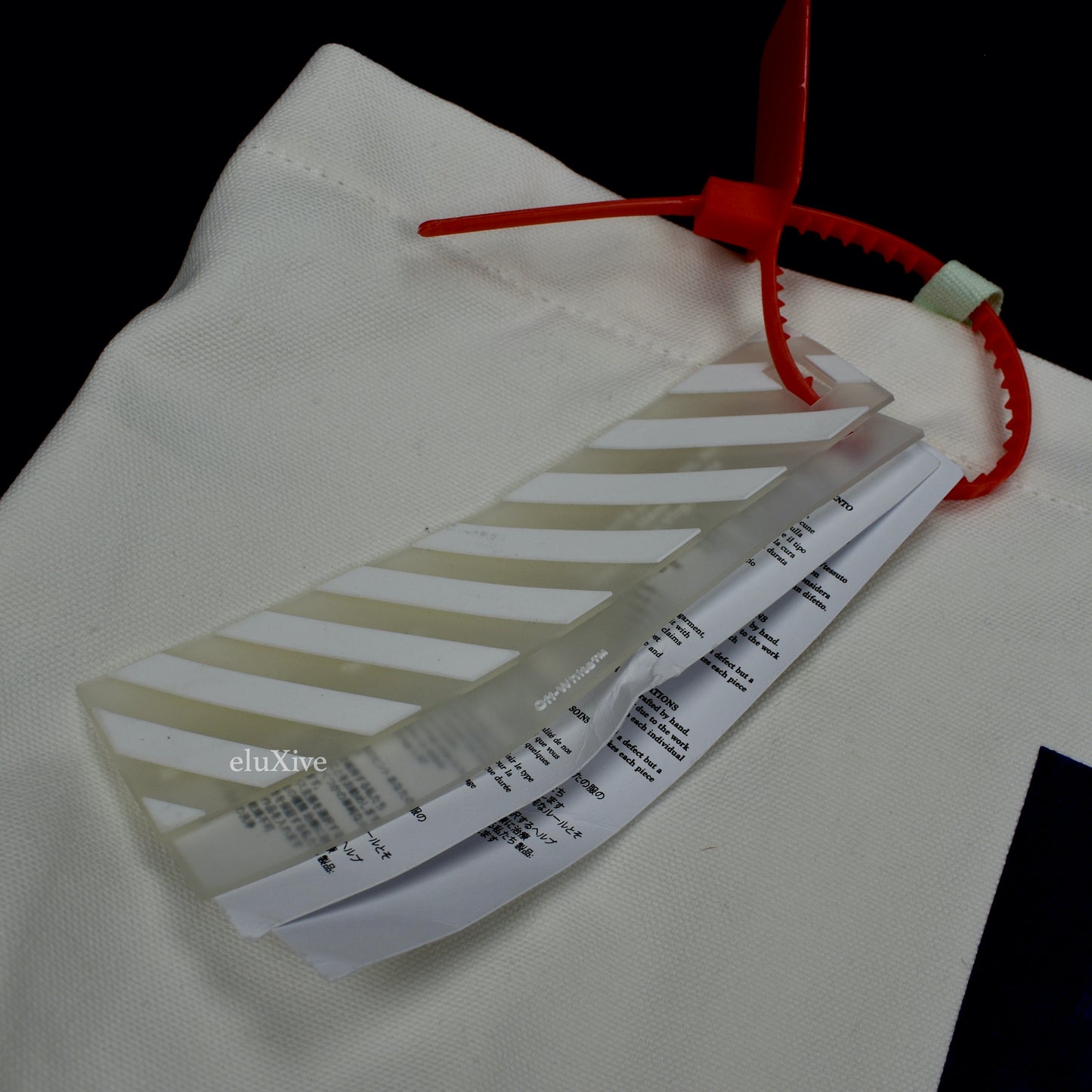 Off-White - Empty Gallery Logo Canvas Tote Bag