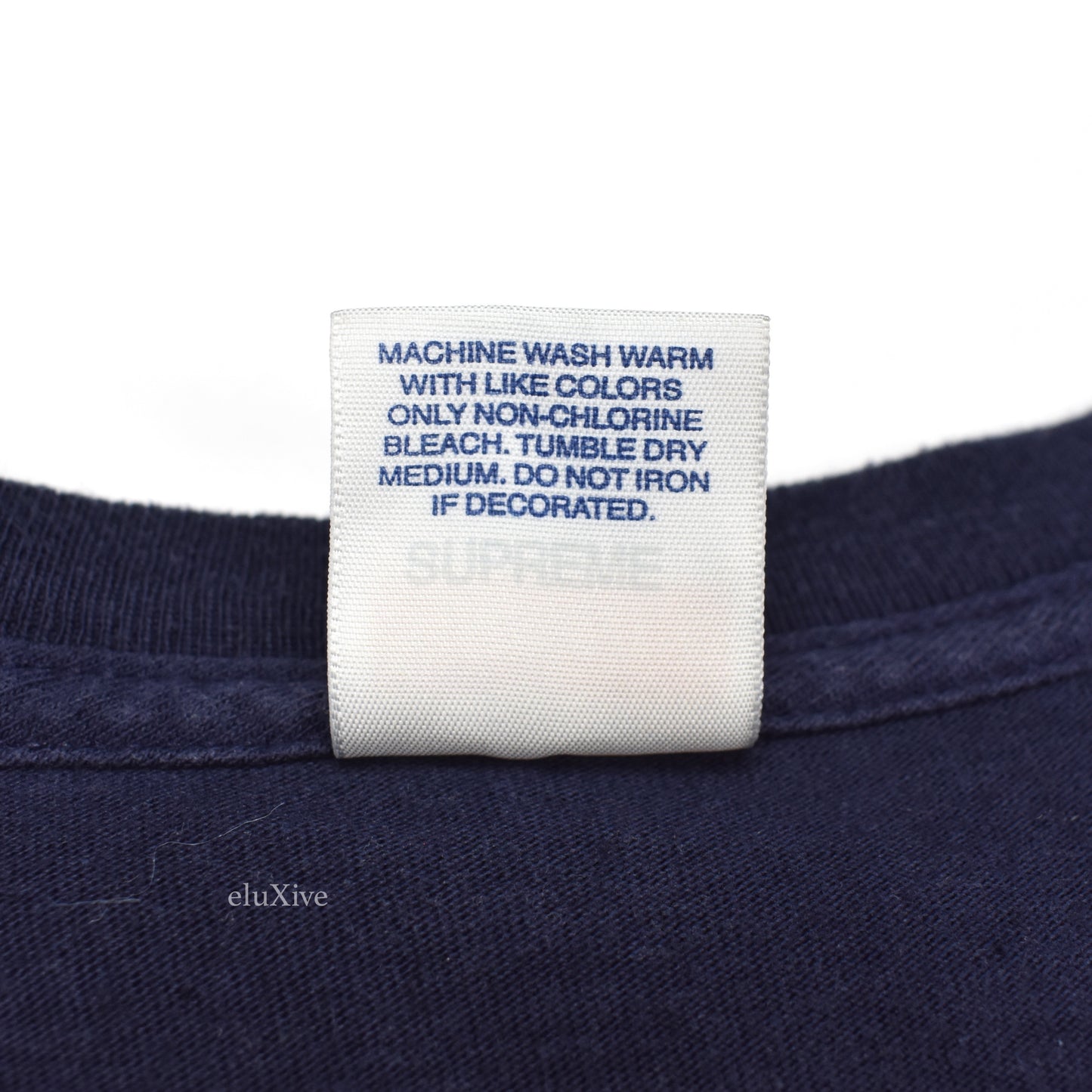Supreme - Navy Bling Box Logo T-Shirt (SS13)