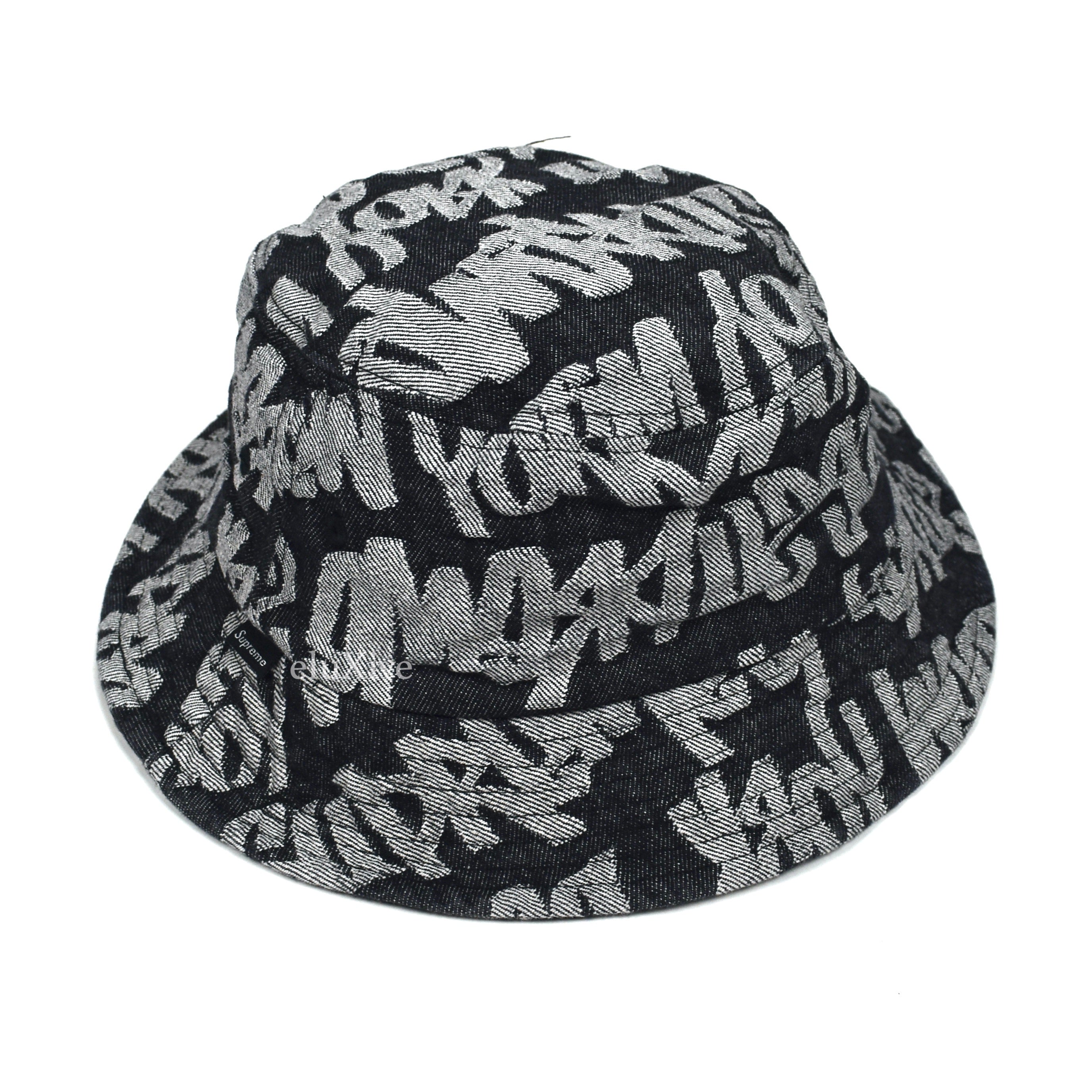 Supreme logo-print Bucket Hat SS22 - Black