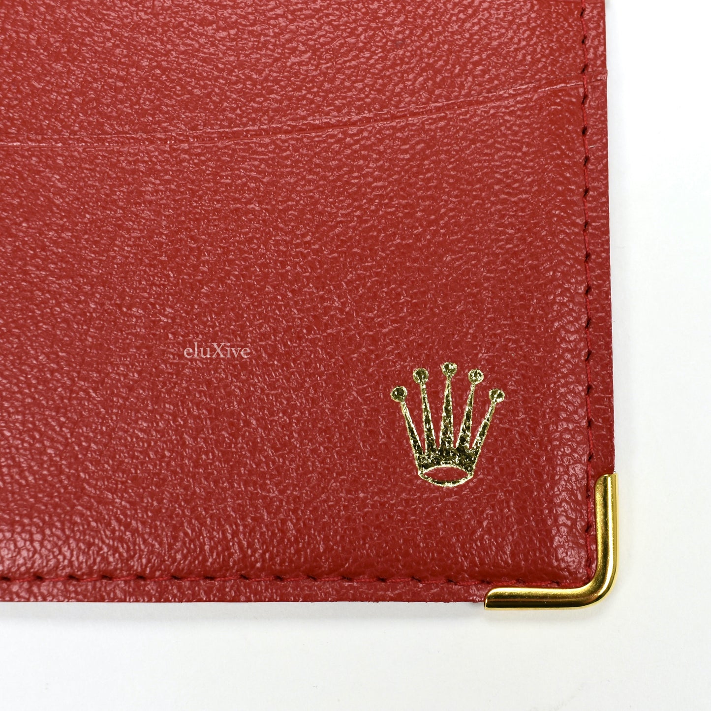 Rolex - Dark Red Leather Card Case