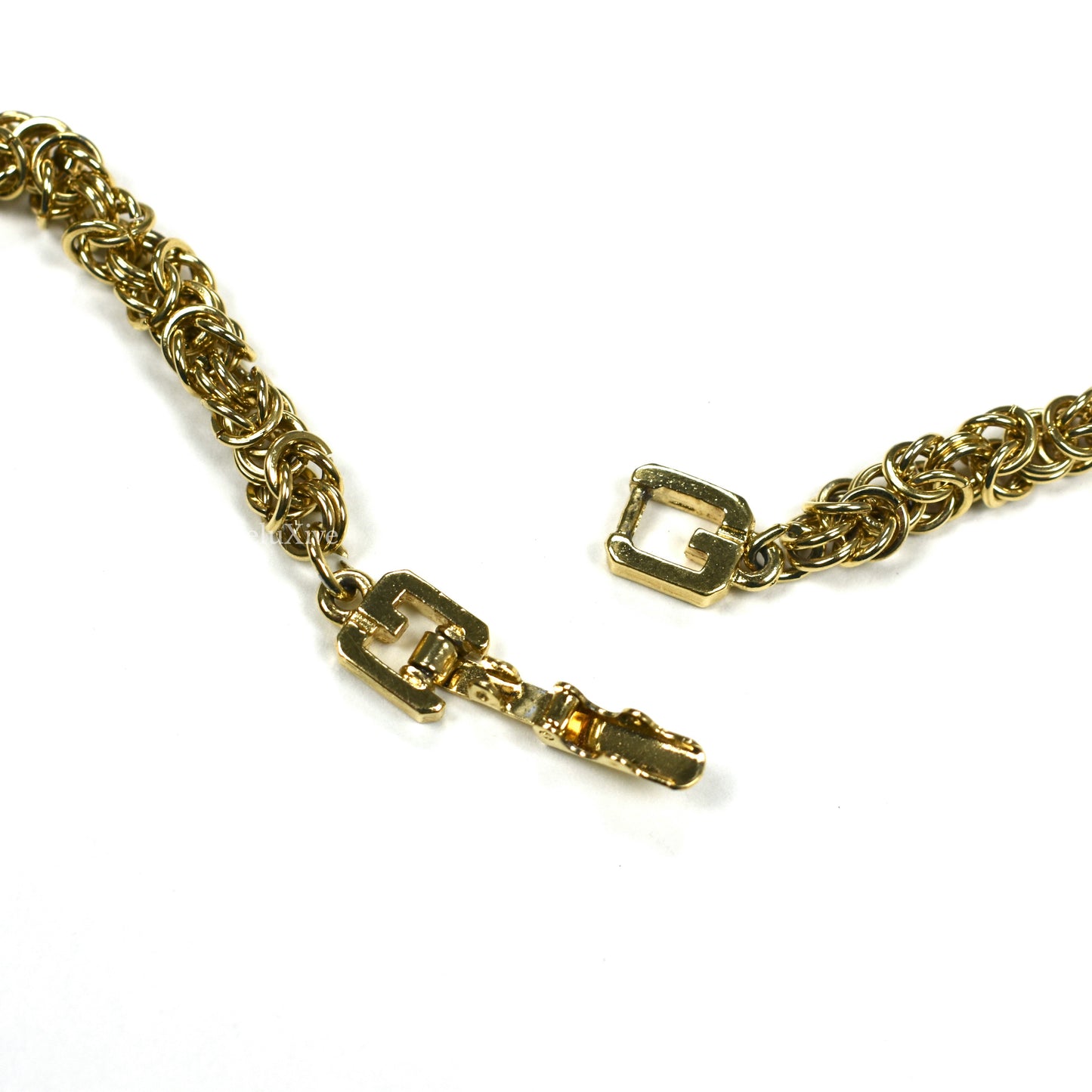 Givenchy - 23.5" Gold Byzantine Chain Necklace