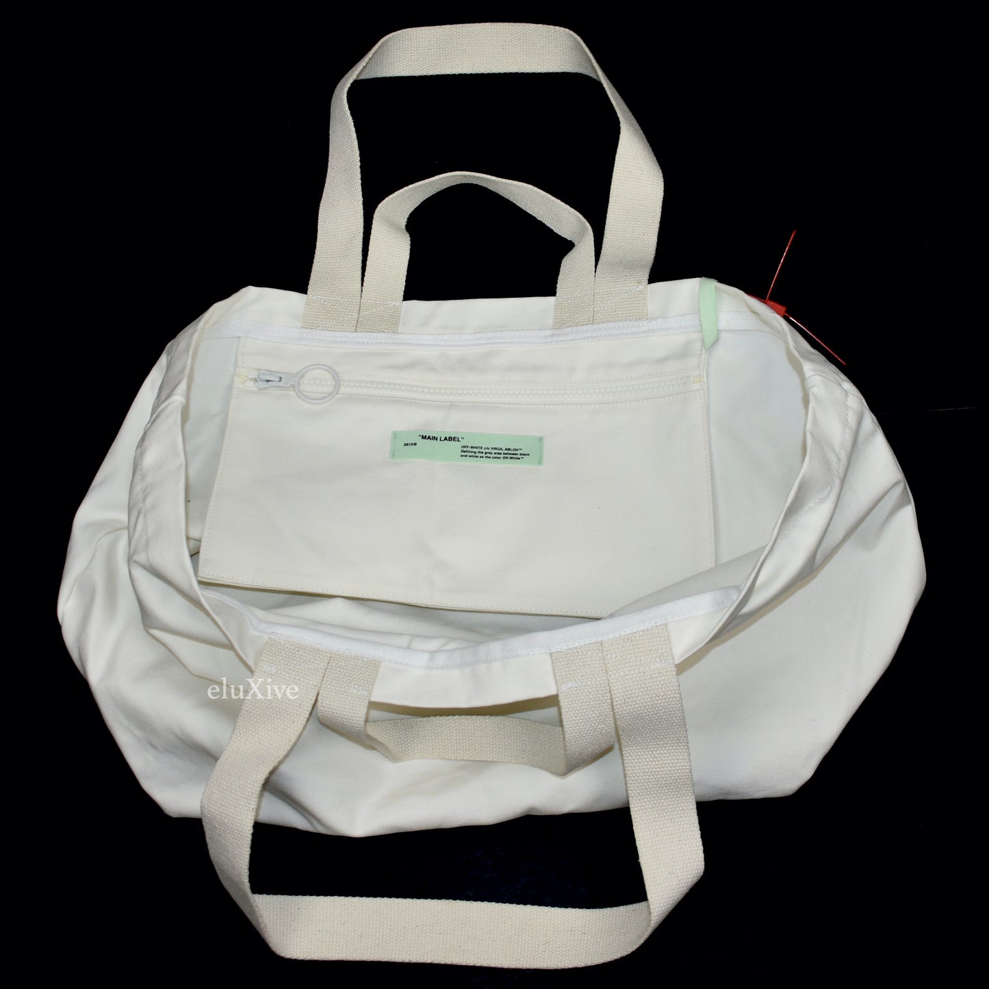 Off-White - Empty Gallery Logo Canvas Tote Bag