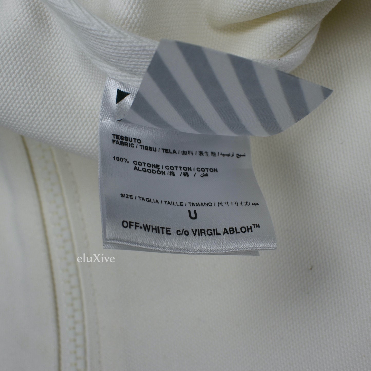 Off-White - Empty Gallery Logo Canvas Tote Bag
