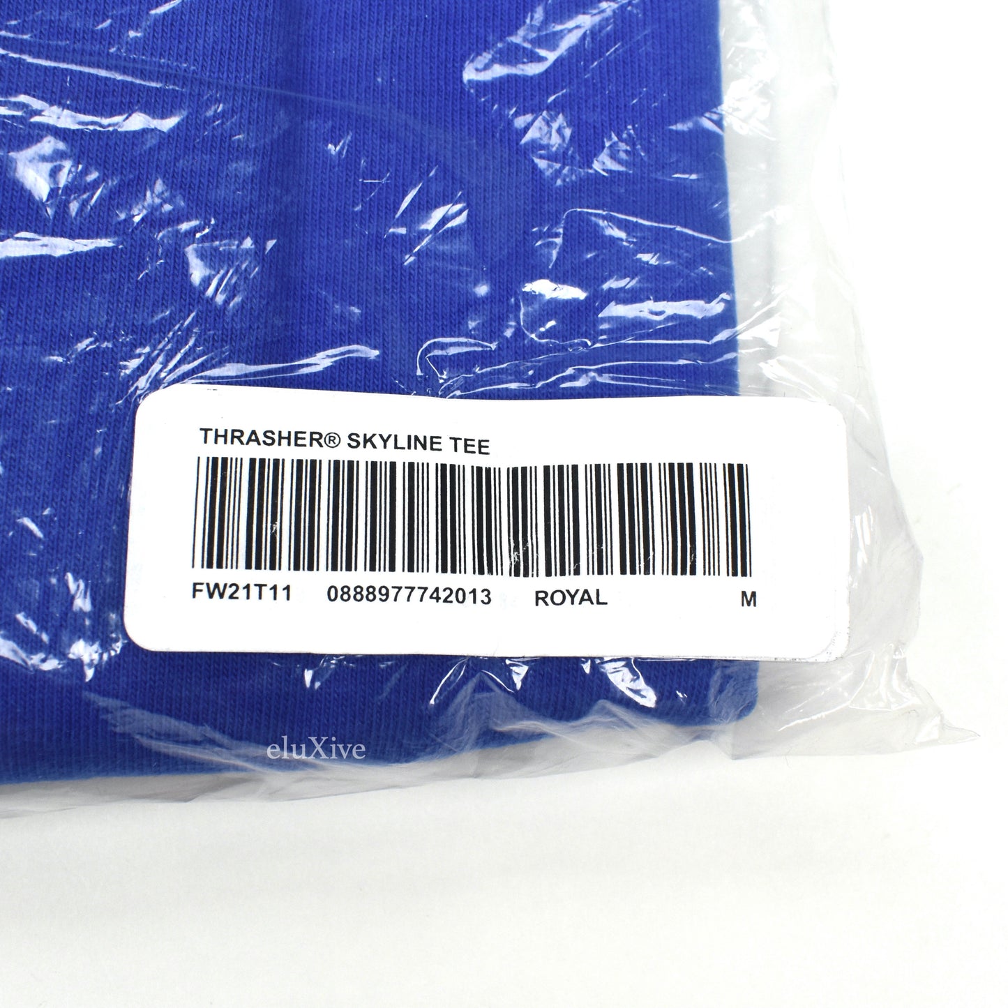 Supreme x Thrasher - Skyline Logo T-Shirt (Royal Blue)