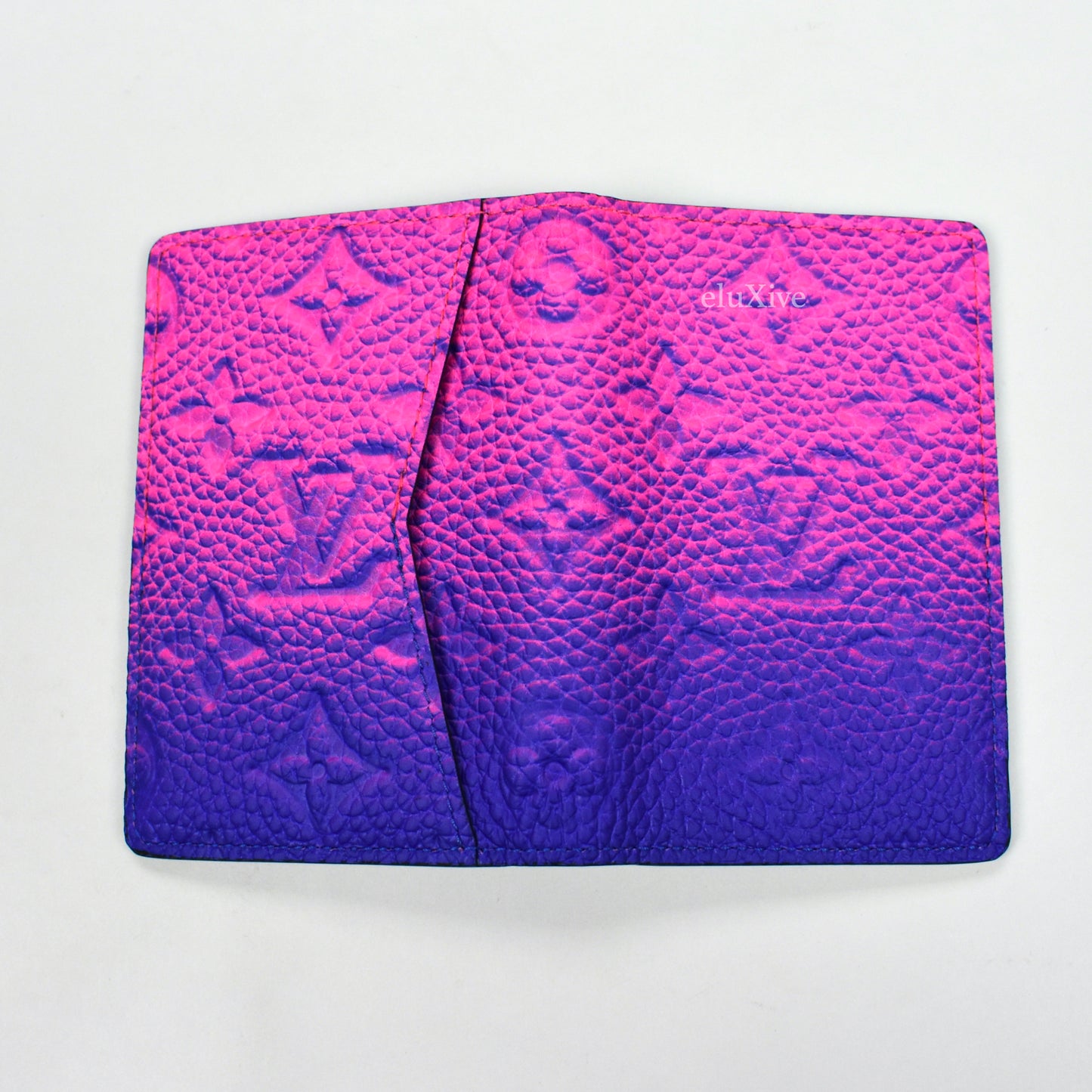 Louis Vuitton - Taurillon Leather Illusion Pocket Organizer (Blue/Pink)