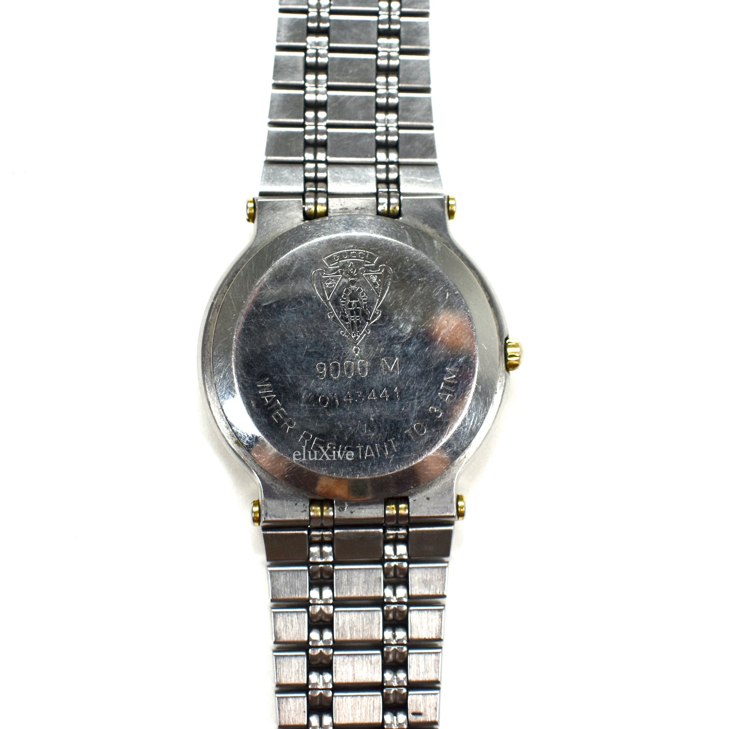 Gucci - 9000M Gold/Steel Ivory White Dial Watch