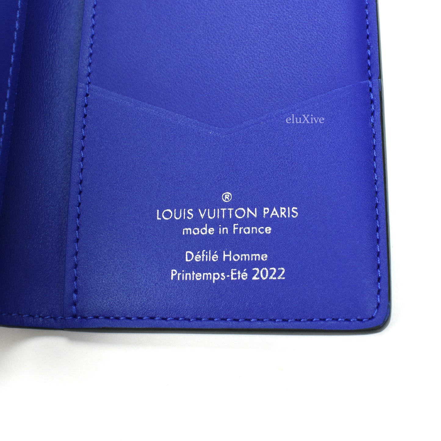 Louis Vuitton - Taurillon Leather Illusion Pocket Organizer (Blue/Pink)