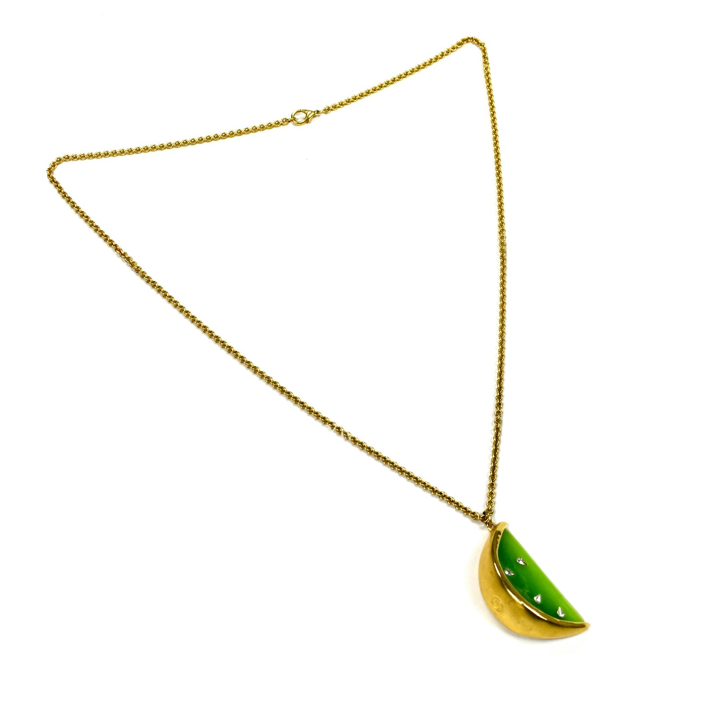 Givenchy - 35" Gold Lime Pendant Chain