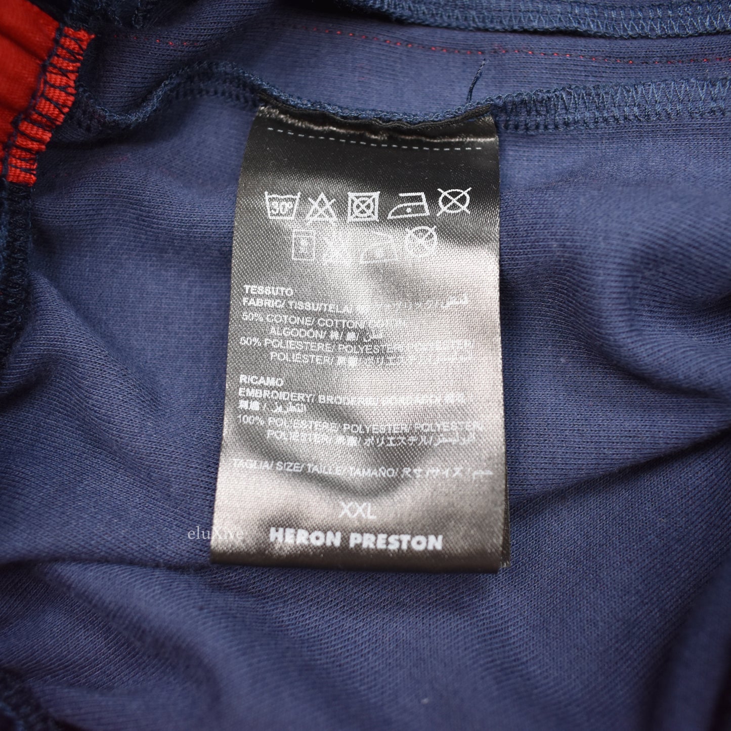 Heron Preston - Navy Russian 'STYLE' Logo Track Pants