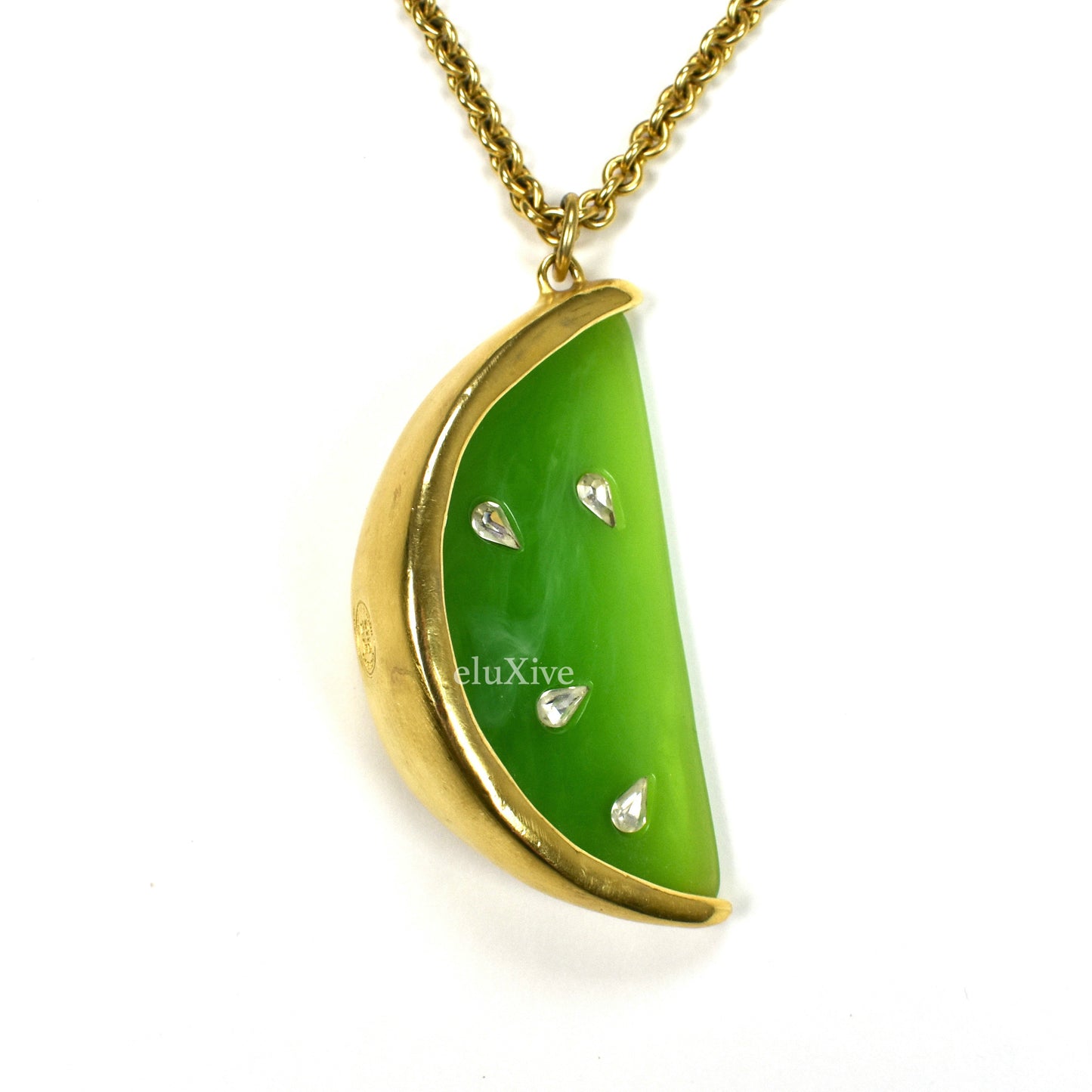 Givenchy - 35" Gold Lime Pendant Chain