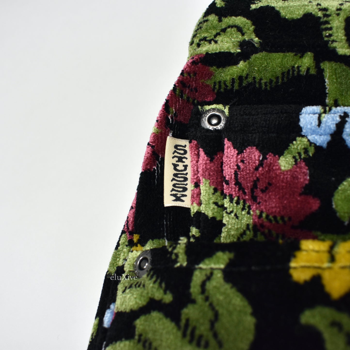 Stussy - Floral Jacquard Velvet Big 'Ol Jeans