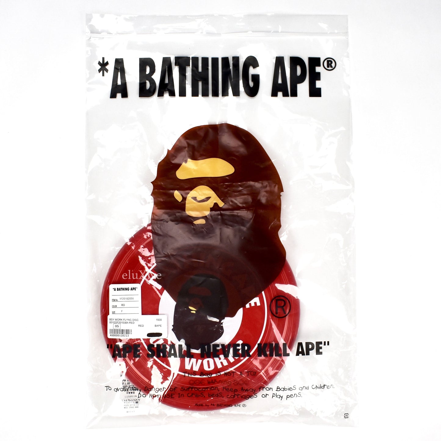Bape - Busy Works Logo Frisbee (Red)
