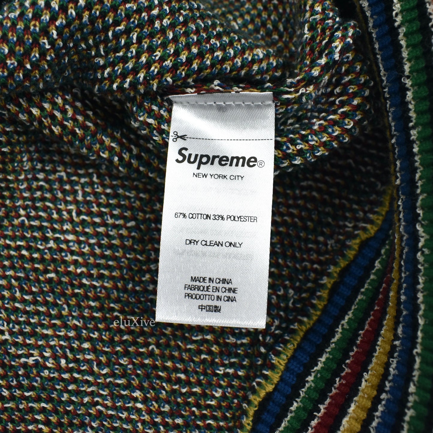 Supreme x Missoni - Multicolor Skyline Jacquard Logo Knit Sweater