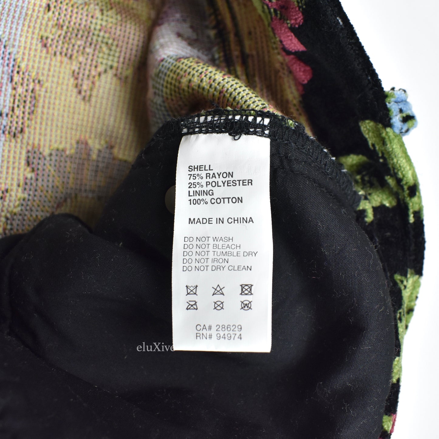 Stussy - Floral Jacquard Velvet Big 'Ol Jeans