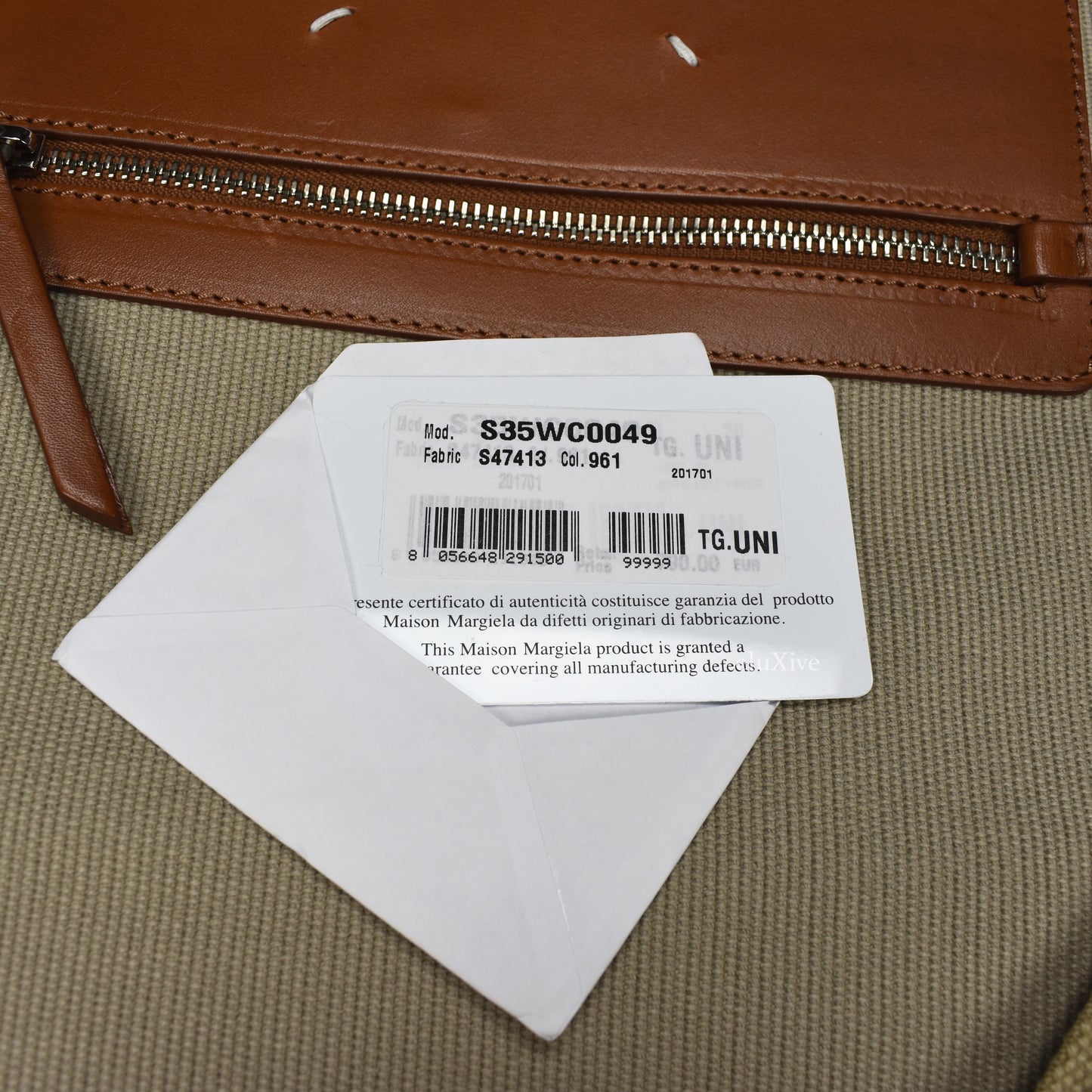 Maison Margiela - Beige Canvas & Leather Shoulder Bag