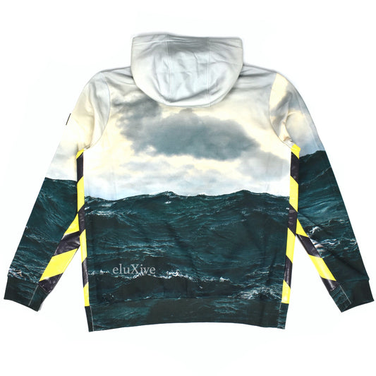 Burberry - Wave Print Sea Tape Hoodie