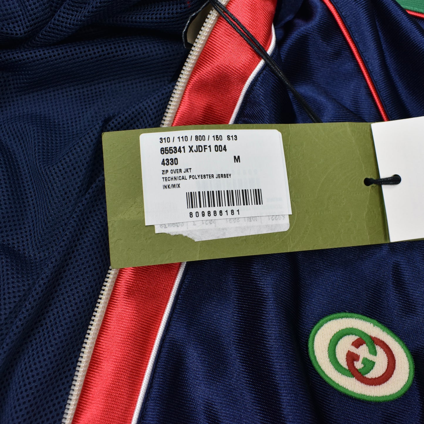 Gucci - Navy Web Stripe Technical Jersey Track Jacket