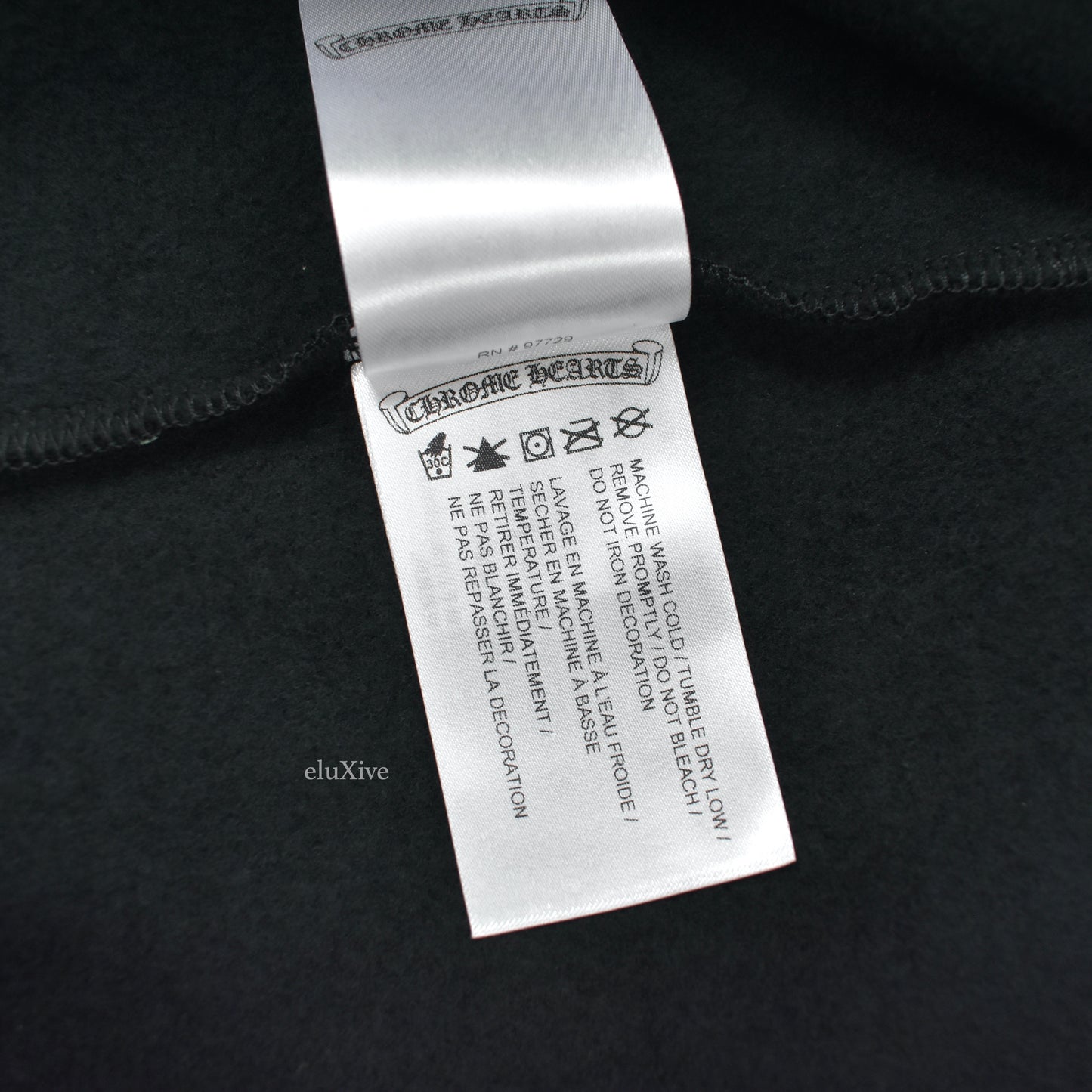 Chrome Hearts - Black Vertical Logo Hoodie